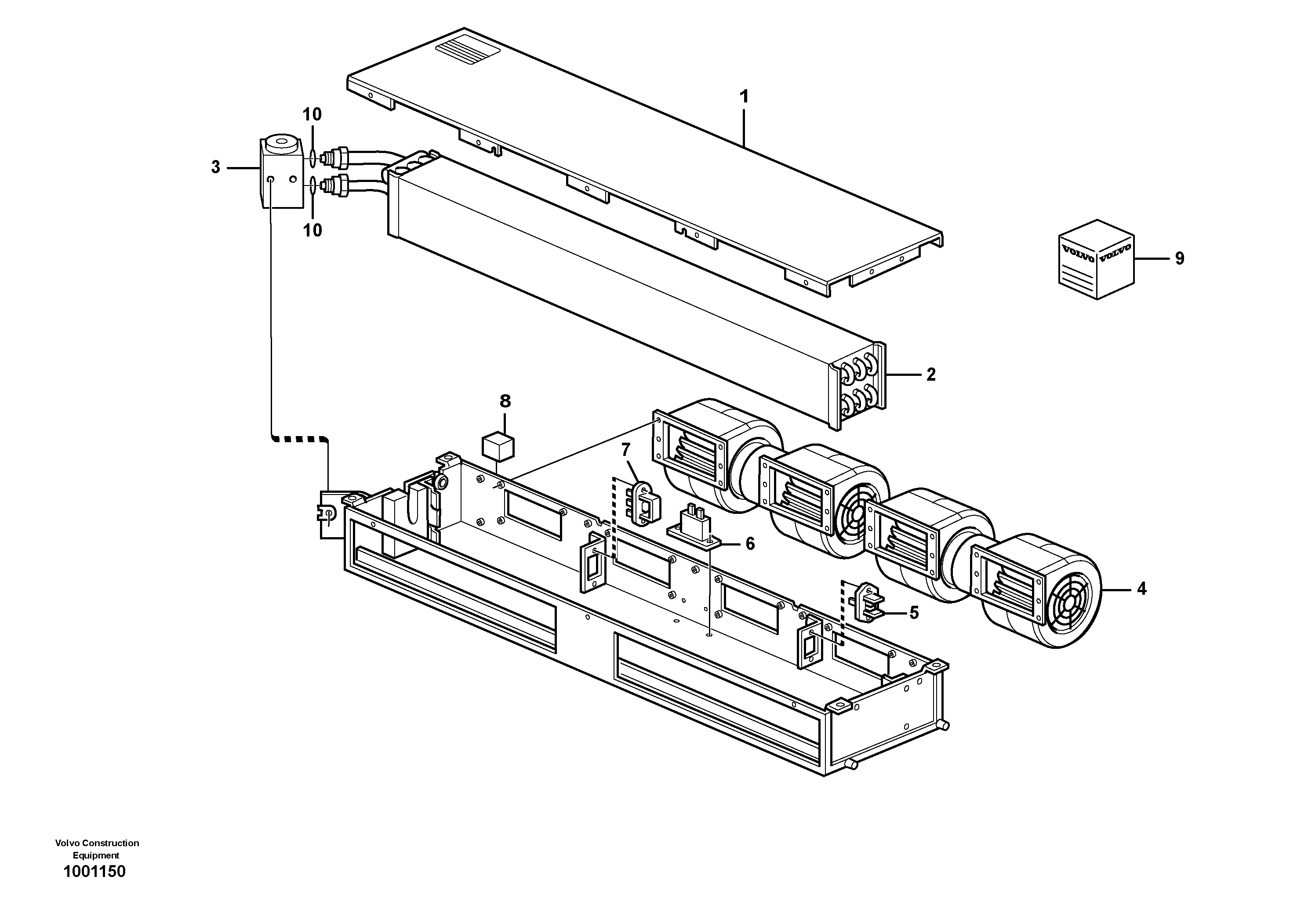 Air conditioning  11298018 — volvo parts diagram