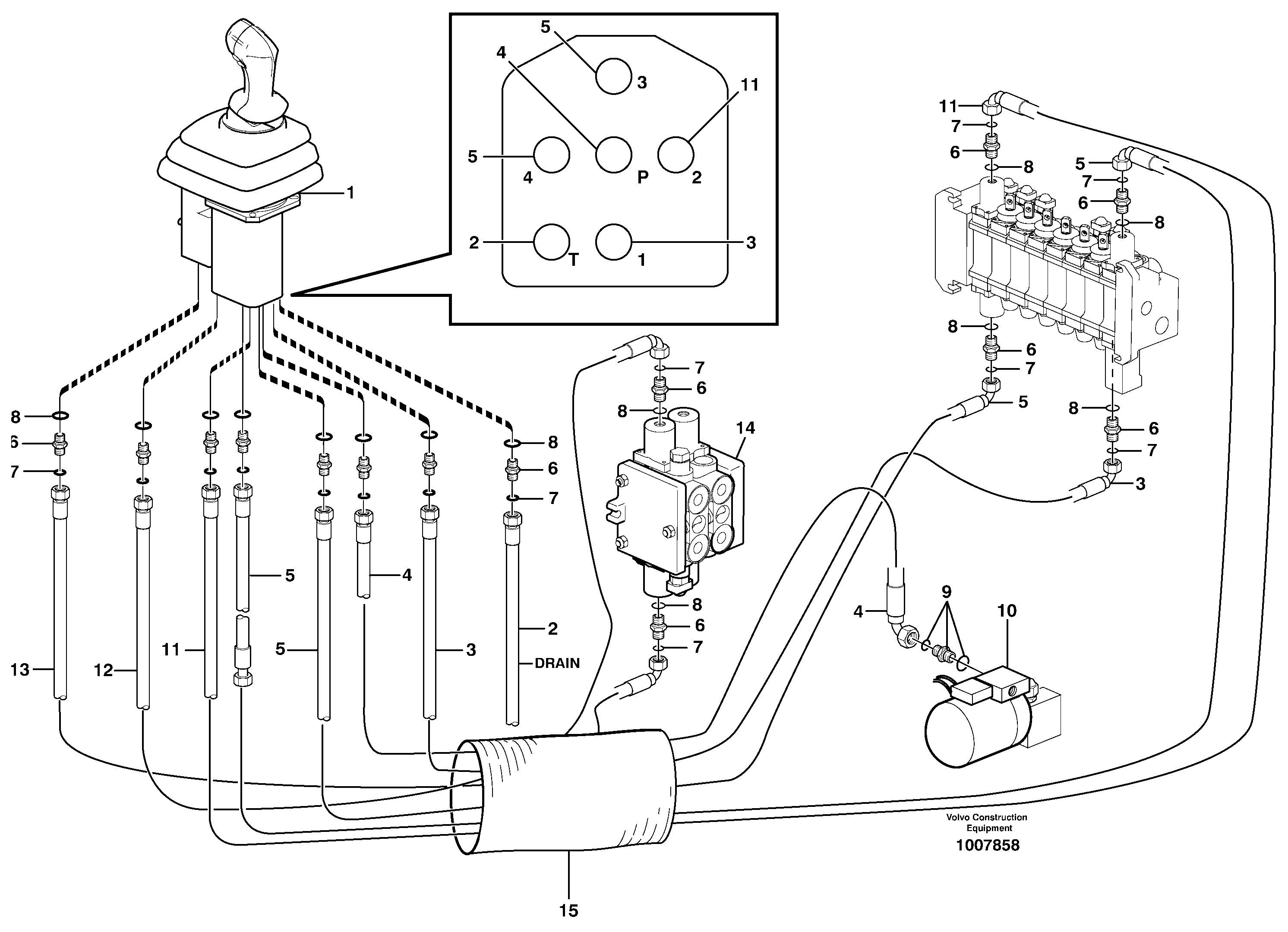 Loader controls — volvo parts diagram