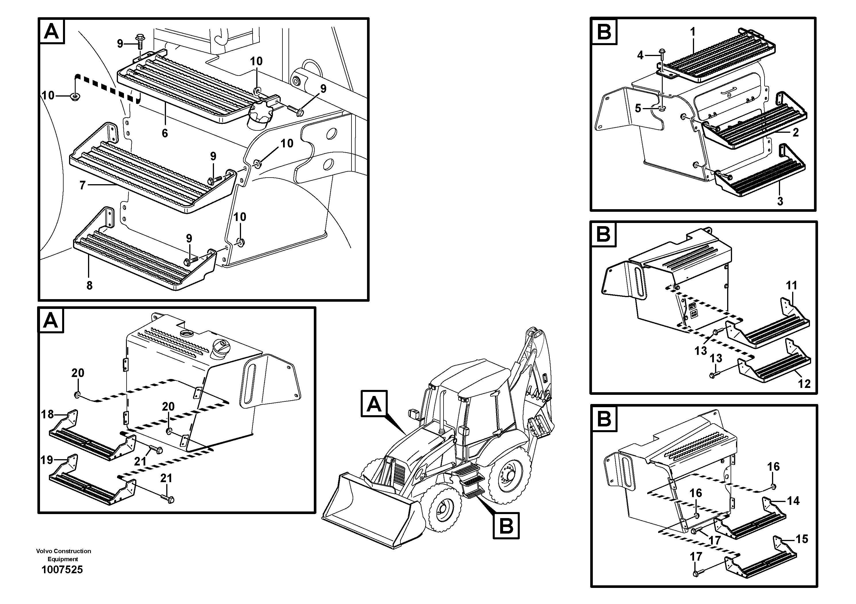 Foot step — volvo parts diagram