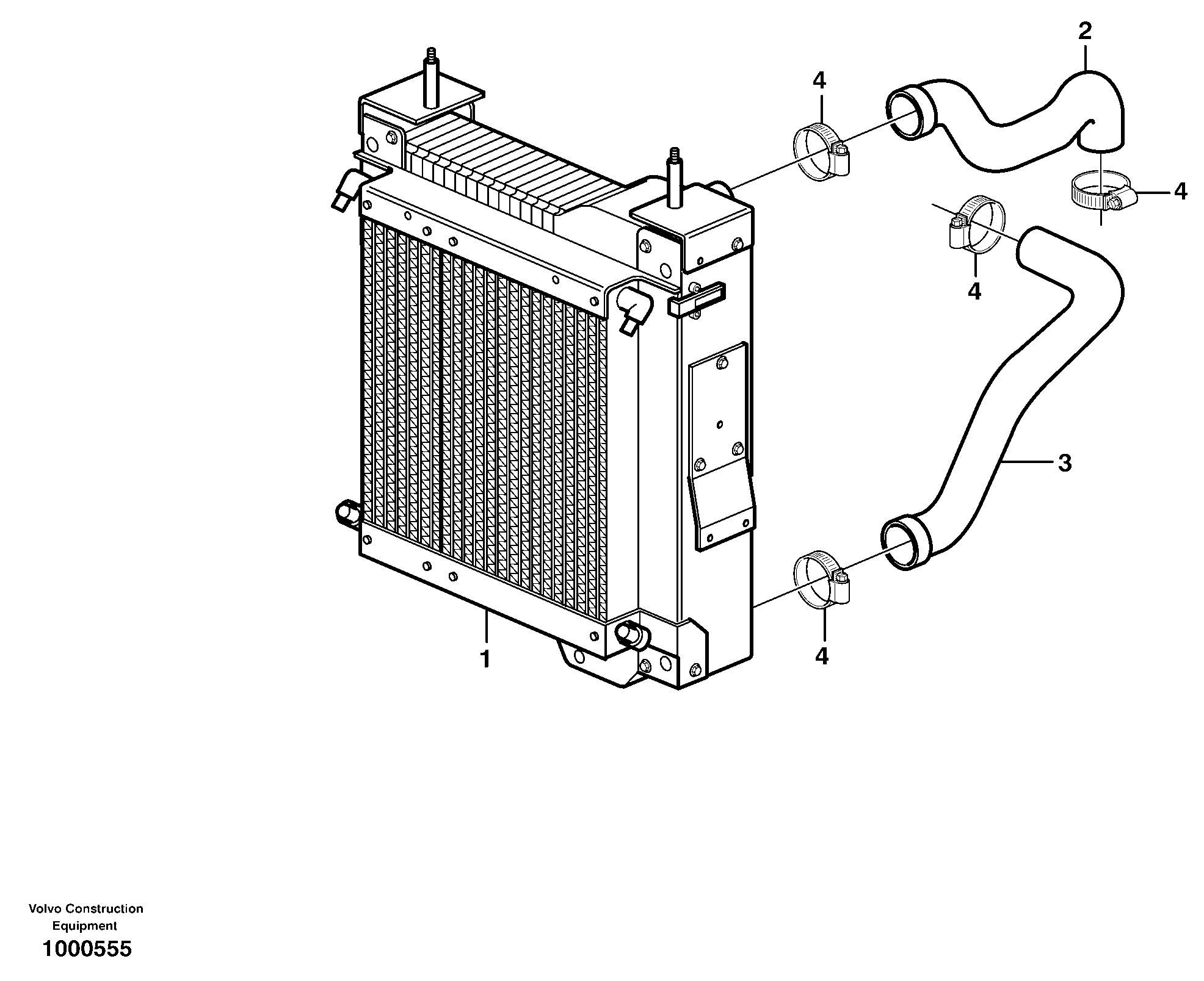 Cooling system — volvo parts diagram