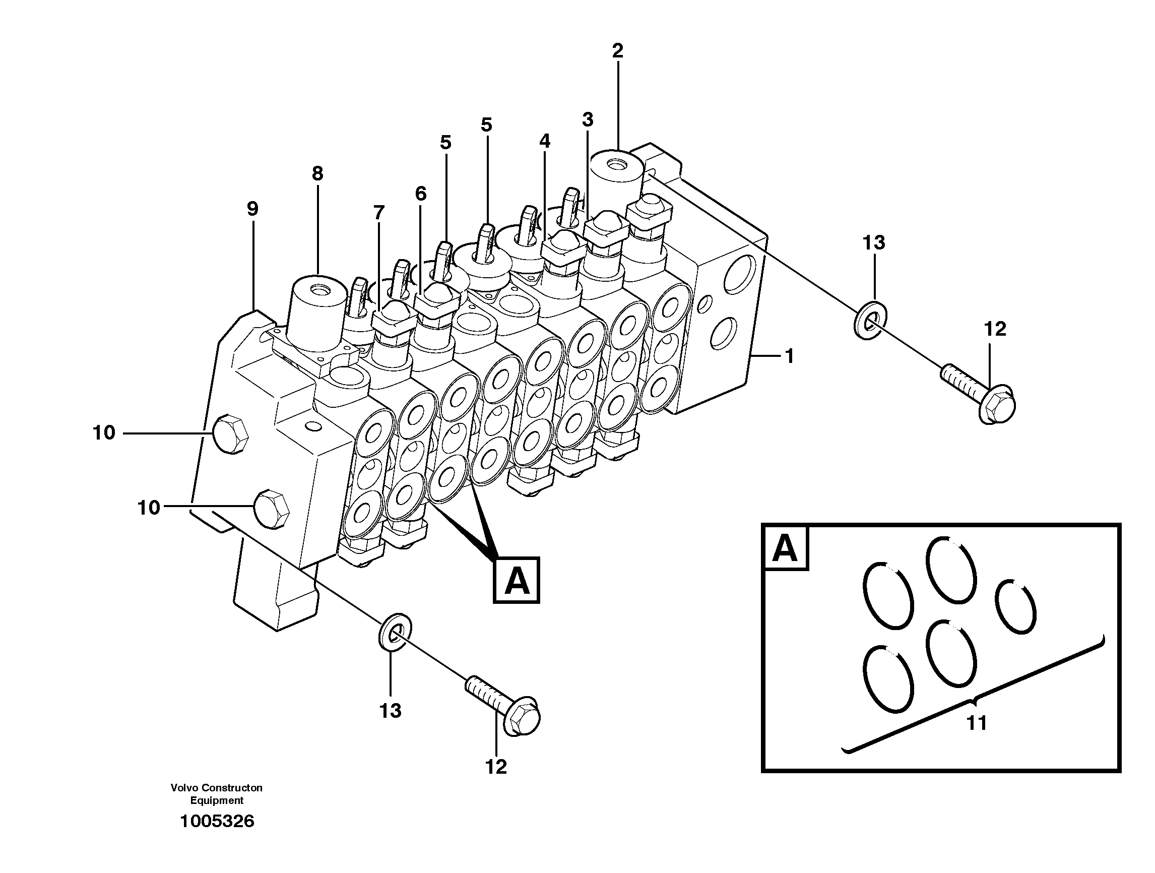 Valve body — volvo parts diagram