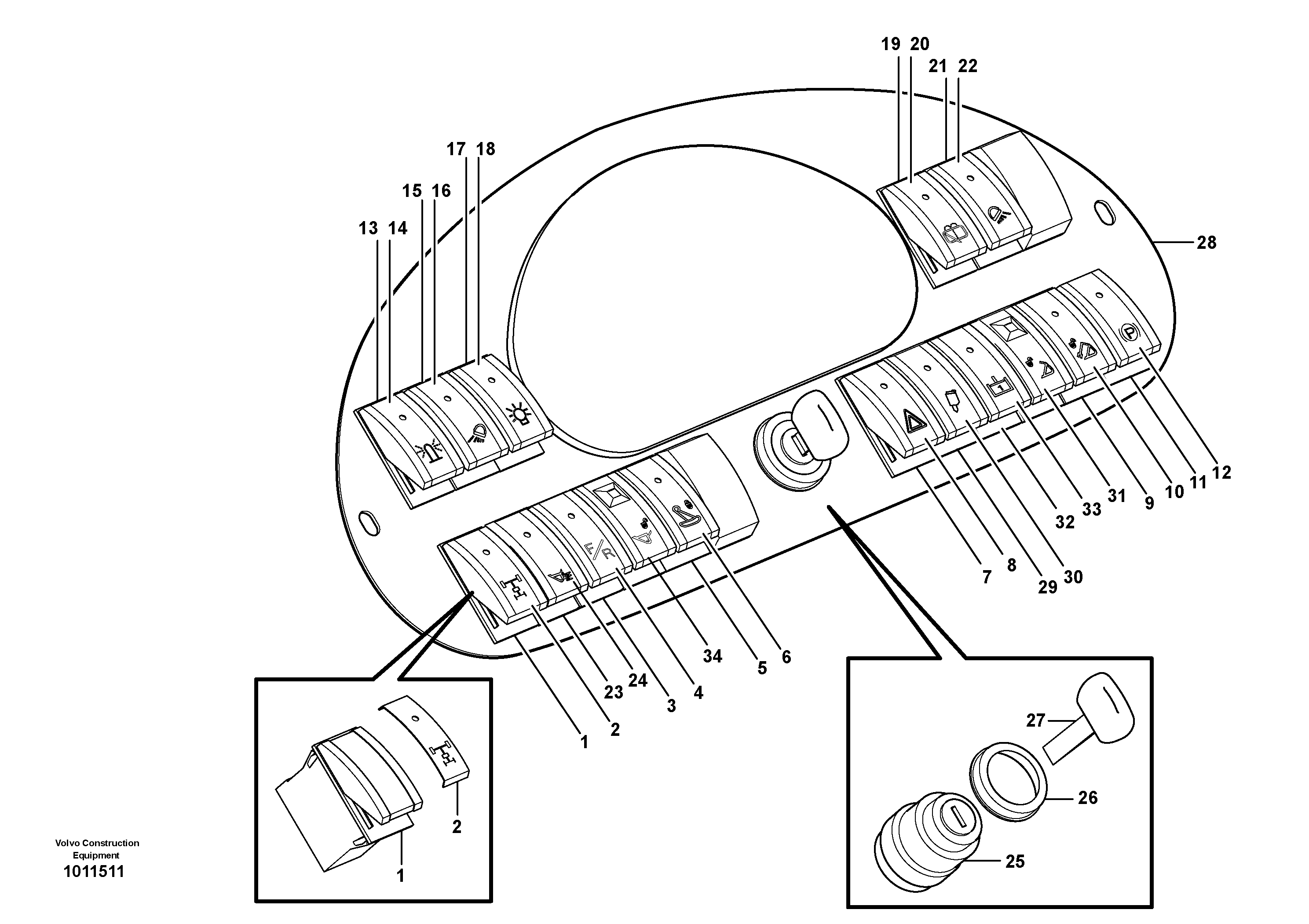 Switch — volvo parts diagram