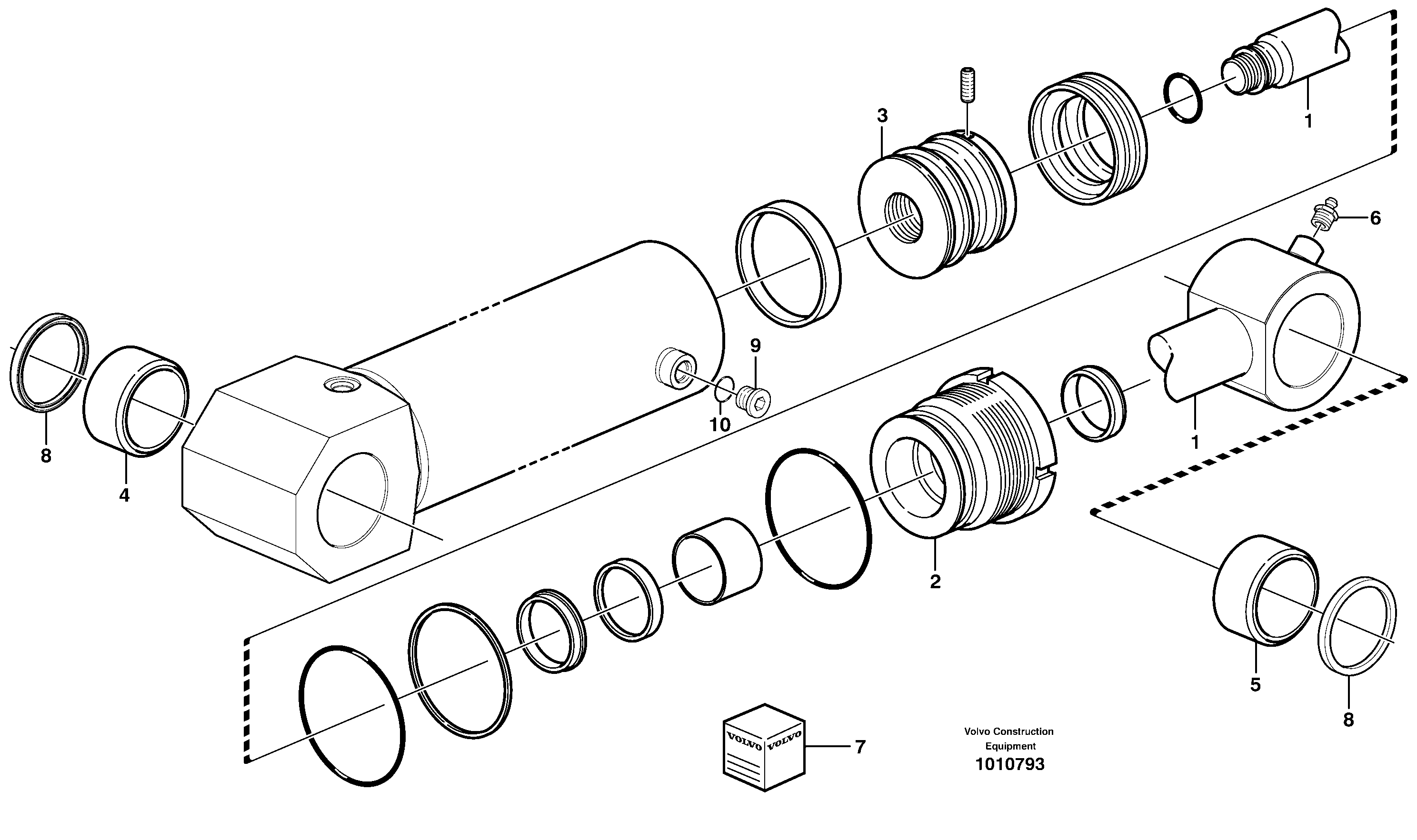 Stabiliser cylinder — volvo parts diagram