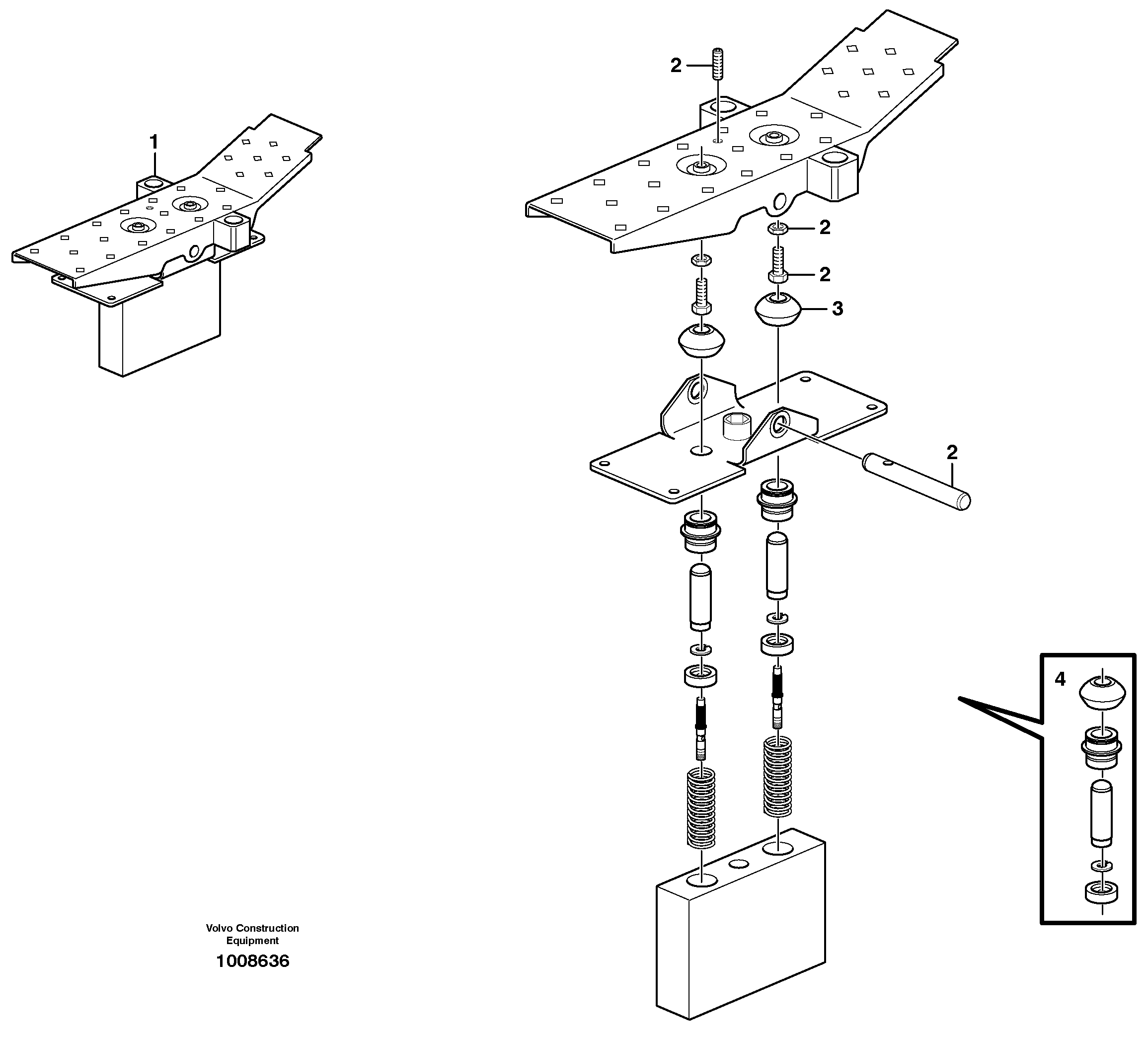 Pedal  11891005, 11891065 — volvo parts diagram