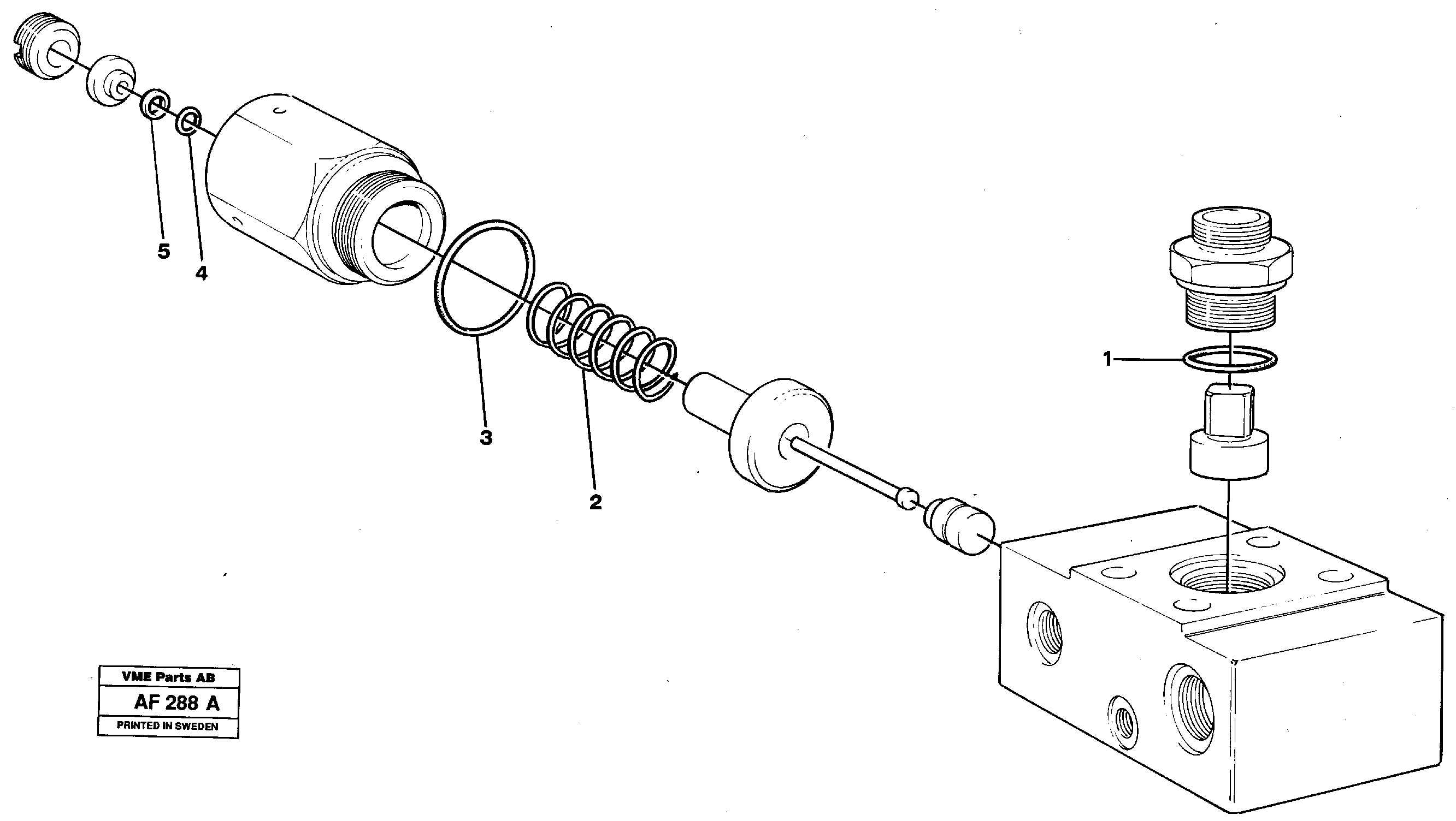 Relief valve.  91836 — volvo parts diagram