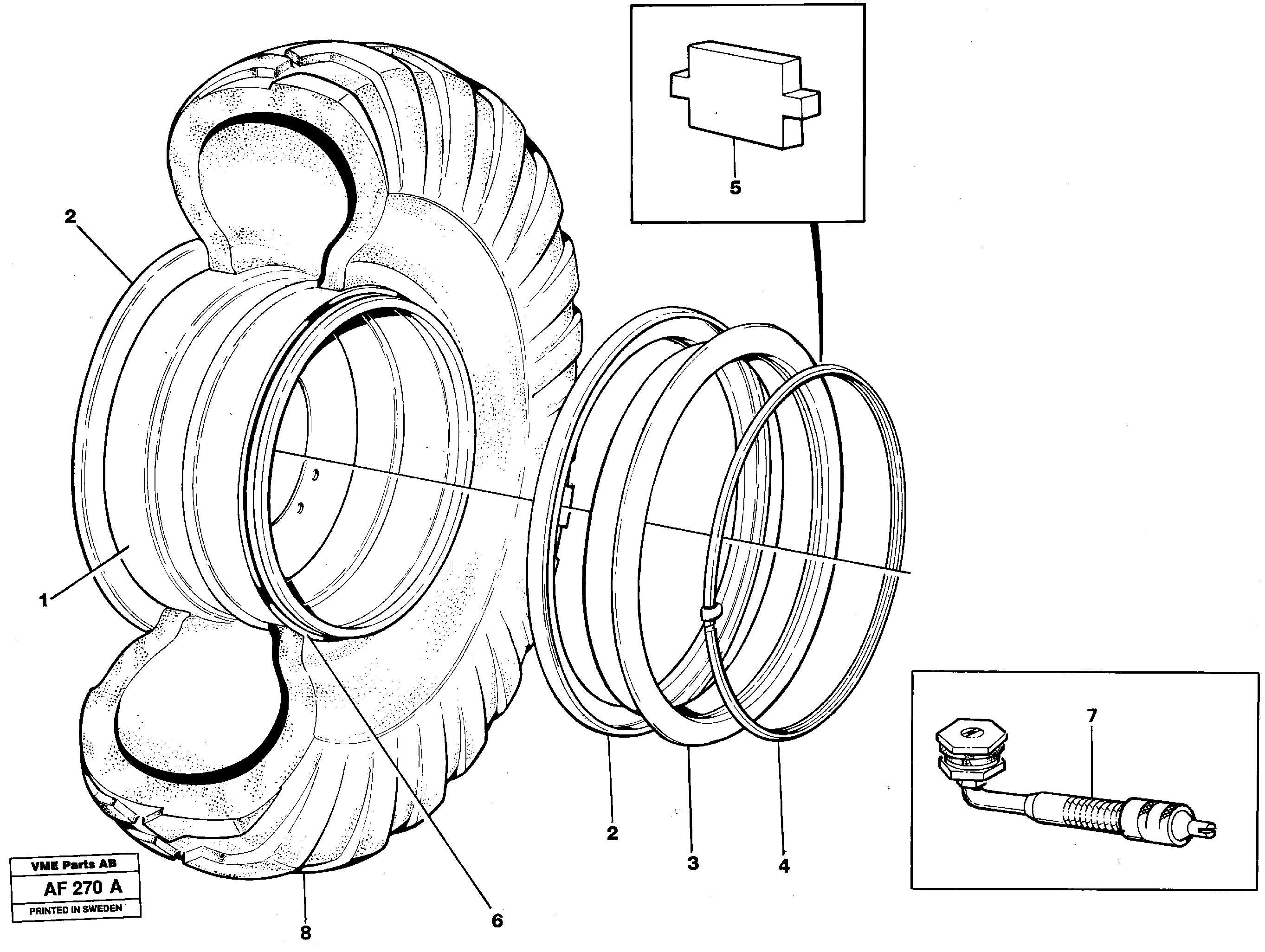Wheels 23,5 - 25 — volvo parts diagram