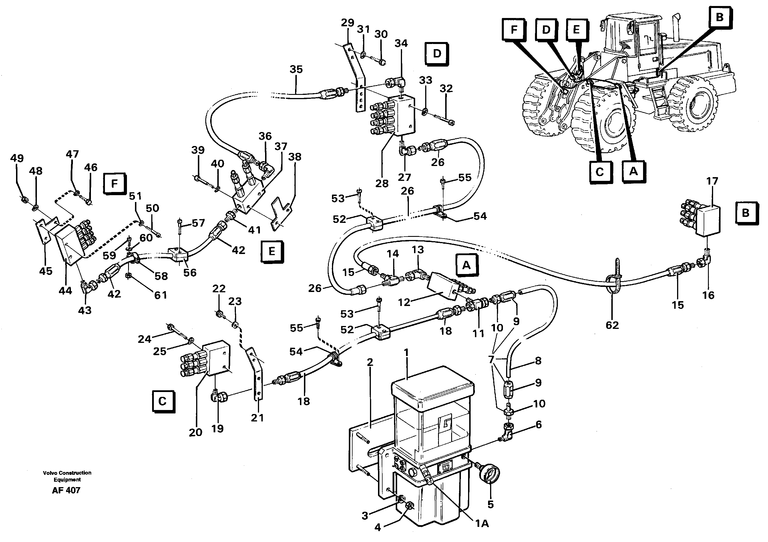 Central lubrication.  92737 — volvo parts diagram