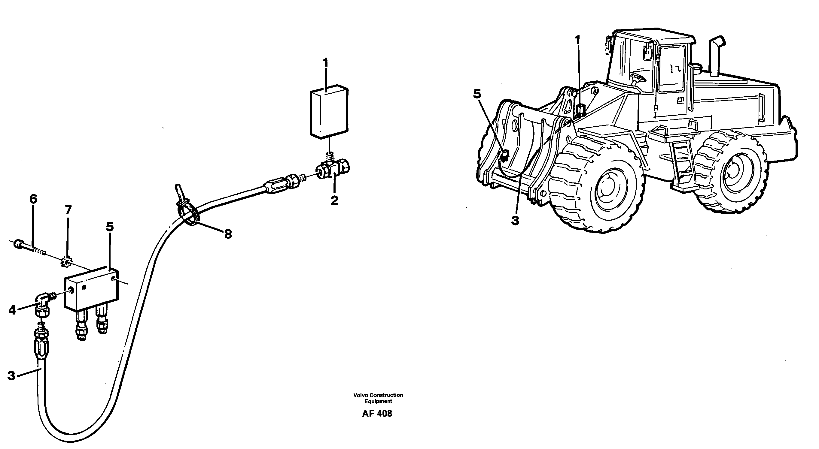 Central lubrication, tool bar.  92739 — volvo parts diagram