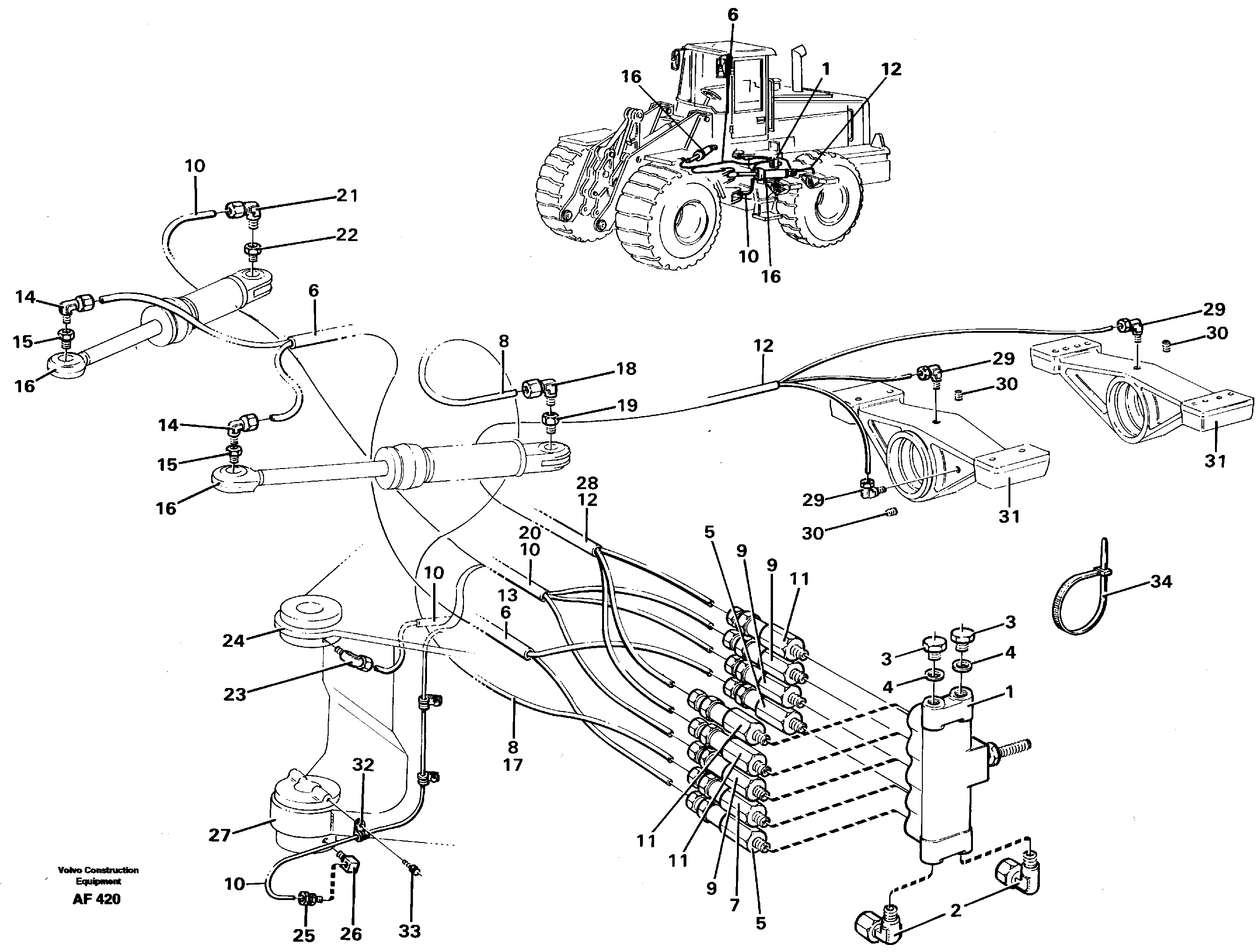 Distribution block, B1.  94803 — volvo parts diagram