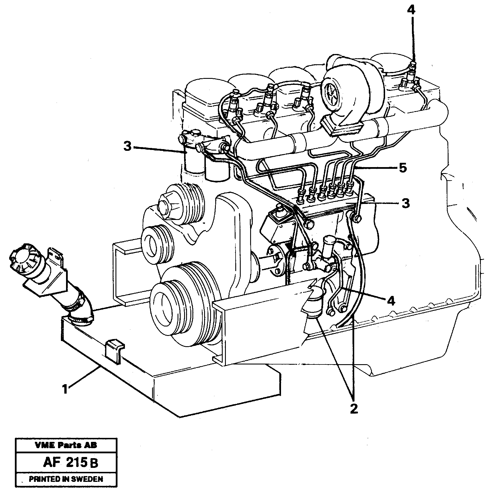 Fuel system — volvo parts diagram