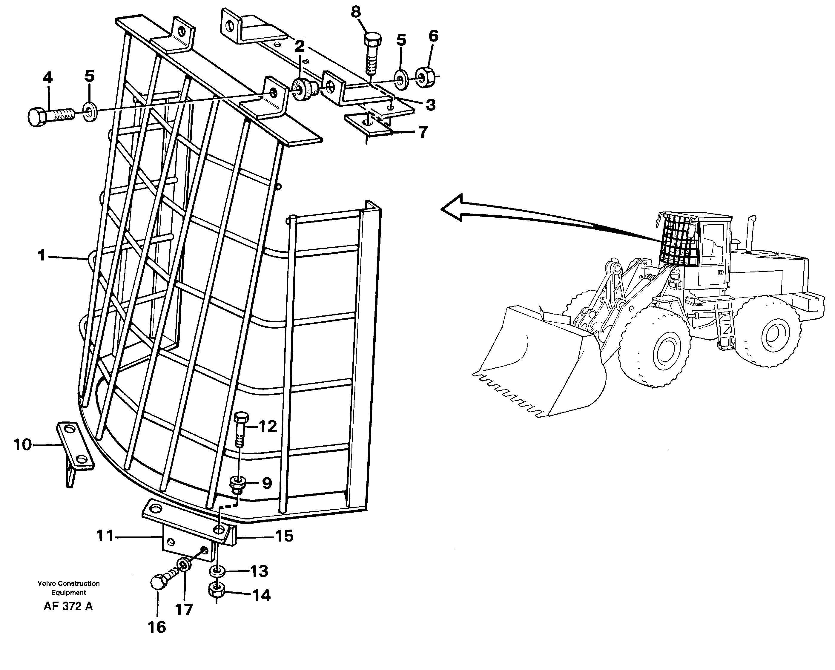 Windshild guard for windshield. 92571 — volvo parts diagram