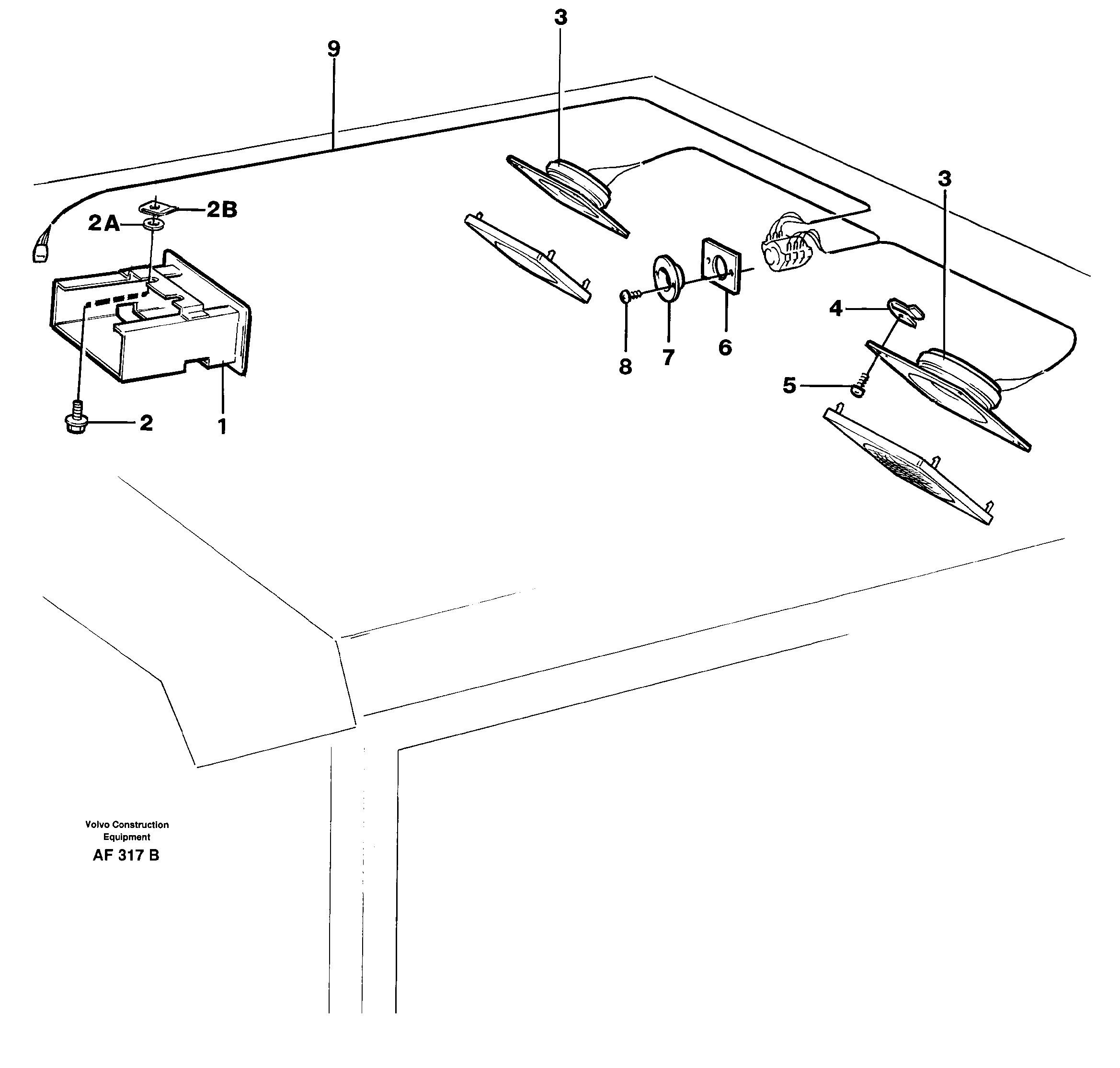 Radio bracket. 91936 — volvo parts diagram