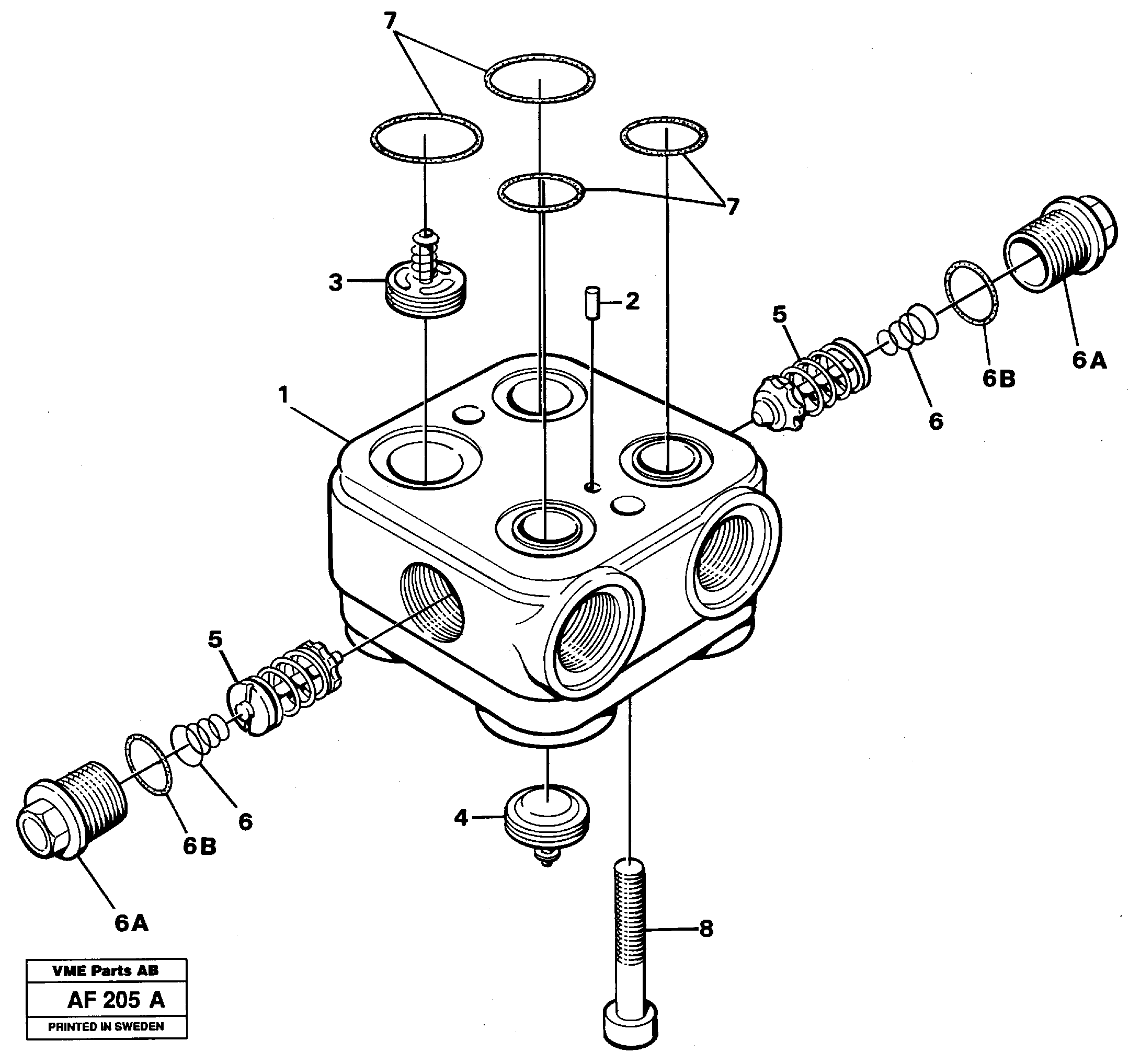Valve housing — volvo parts diagram