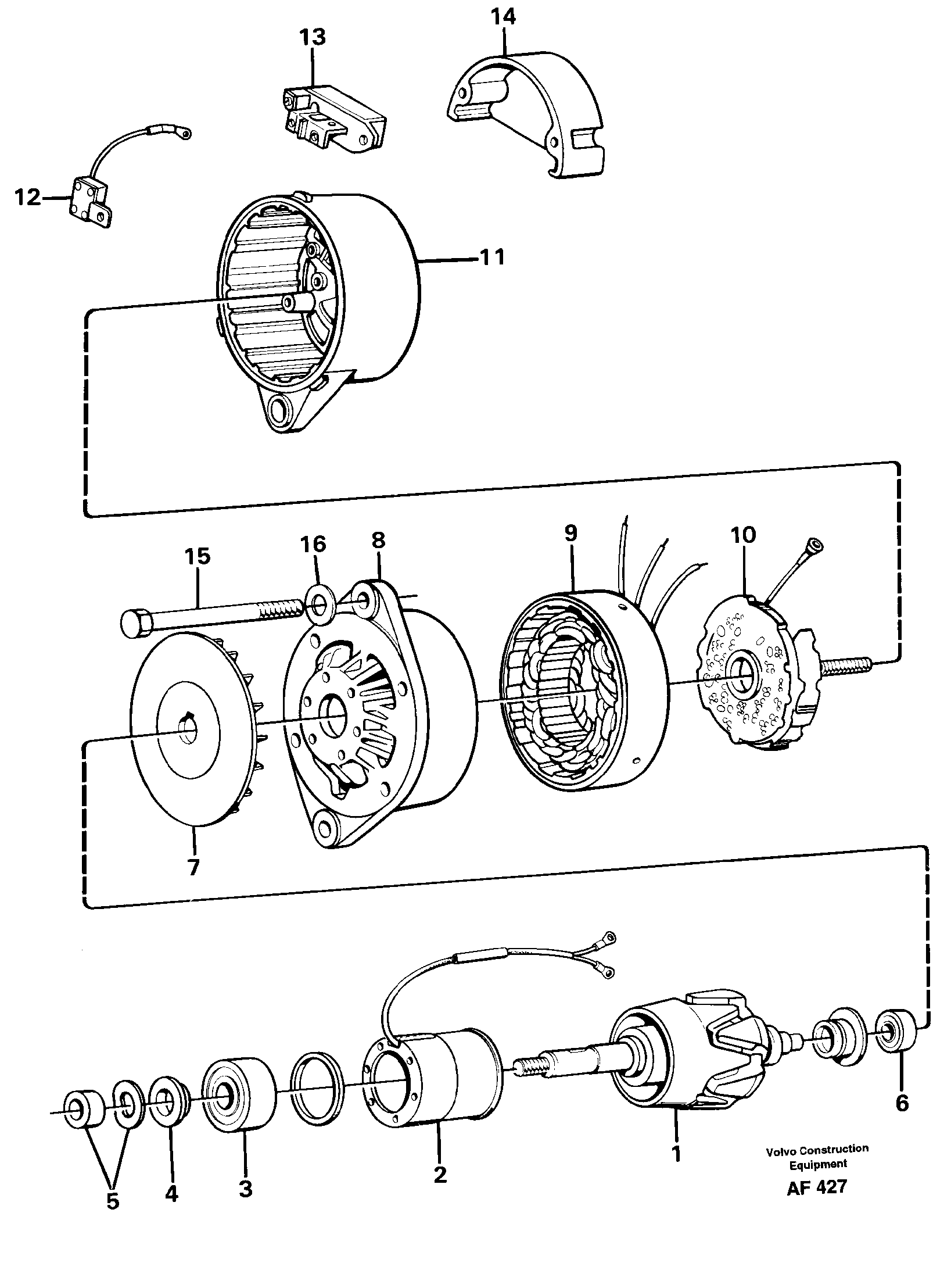 Alternator. 92249 — volvo parts diagram