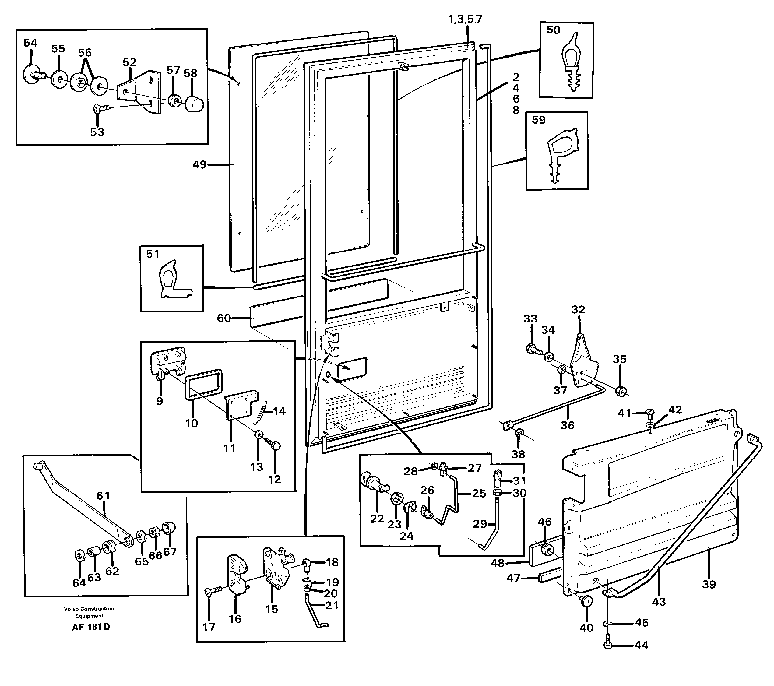 Door — volvo parts diagram