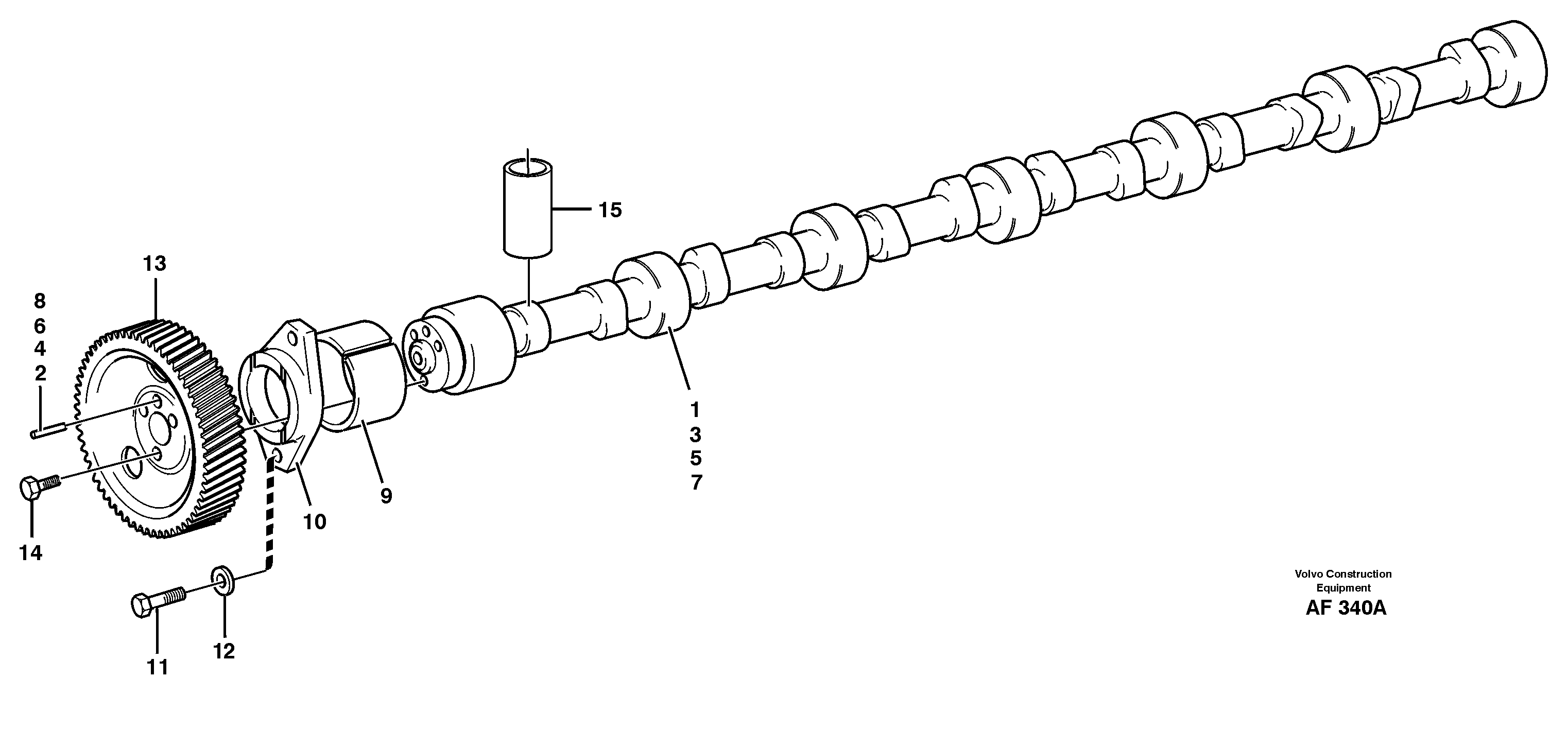 Camshaft — volvo parts diagram
