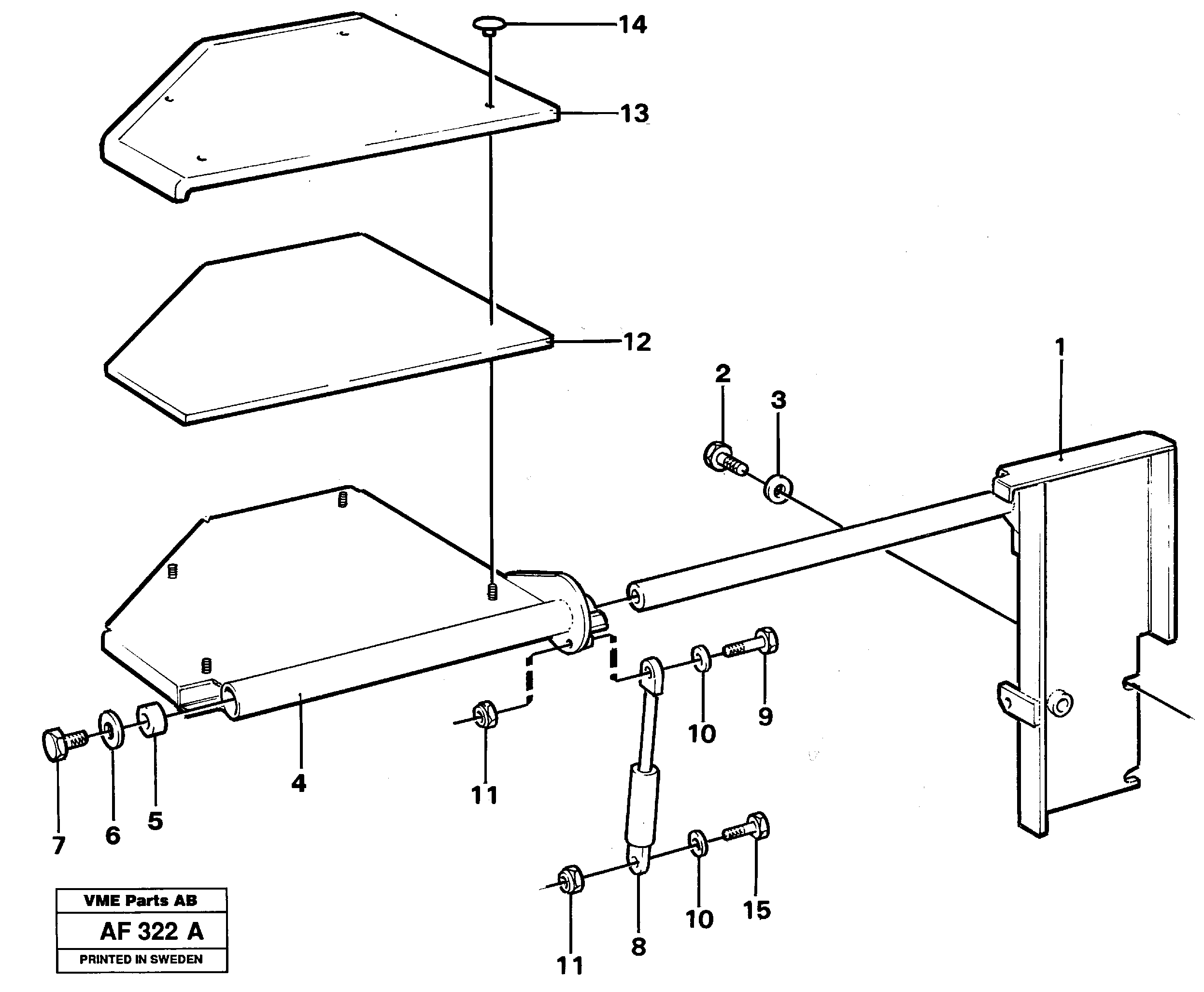 Instructor's seat  91988 — volvo parts diagram