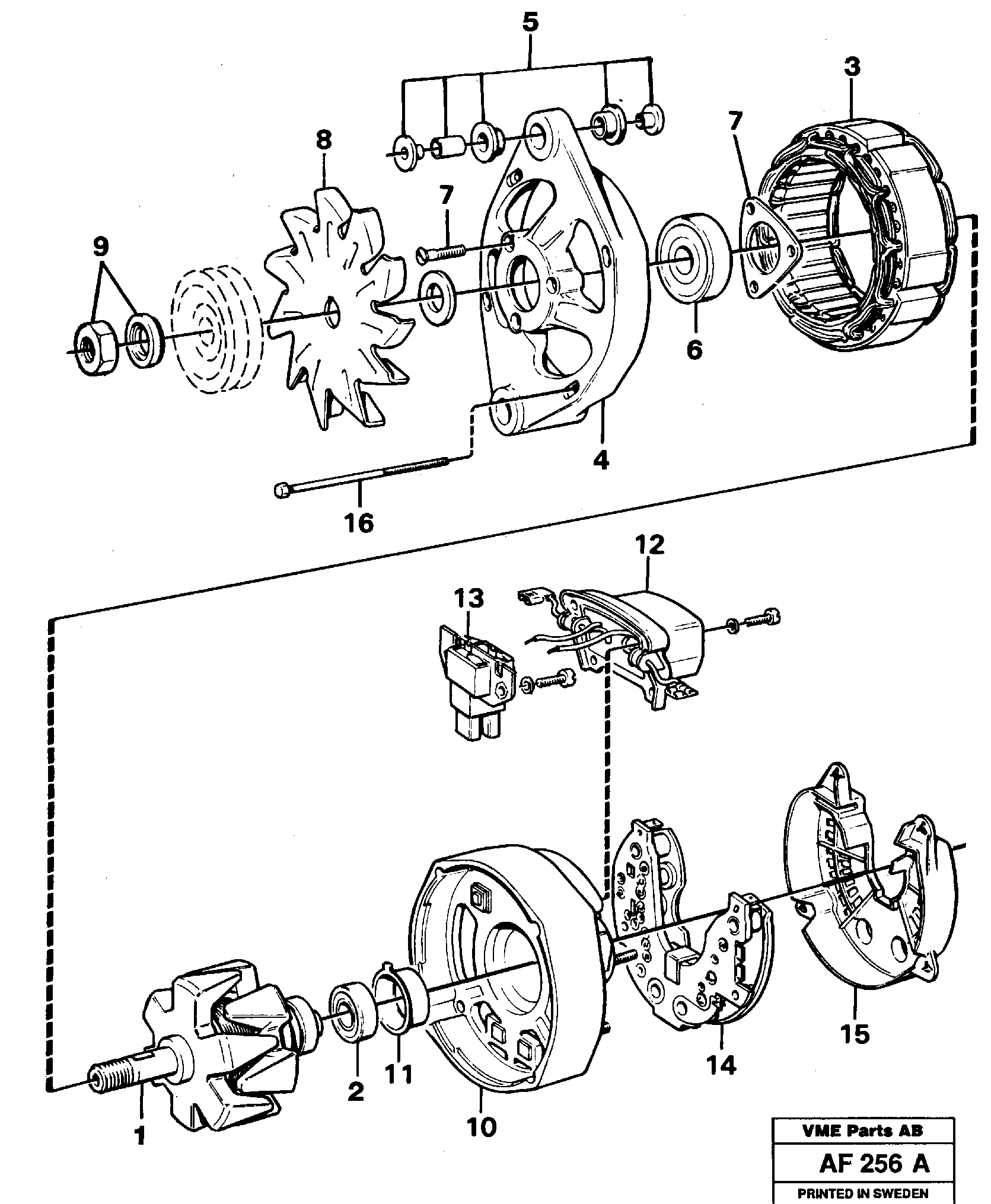 Alternator — volvo parts diagram