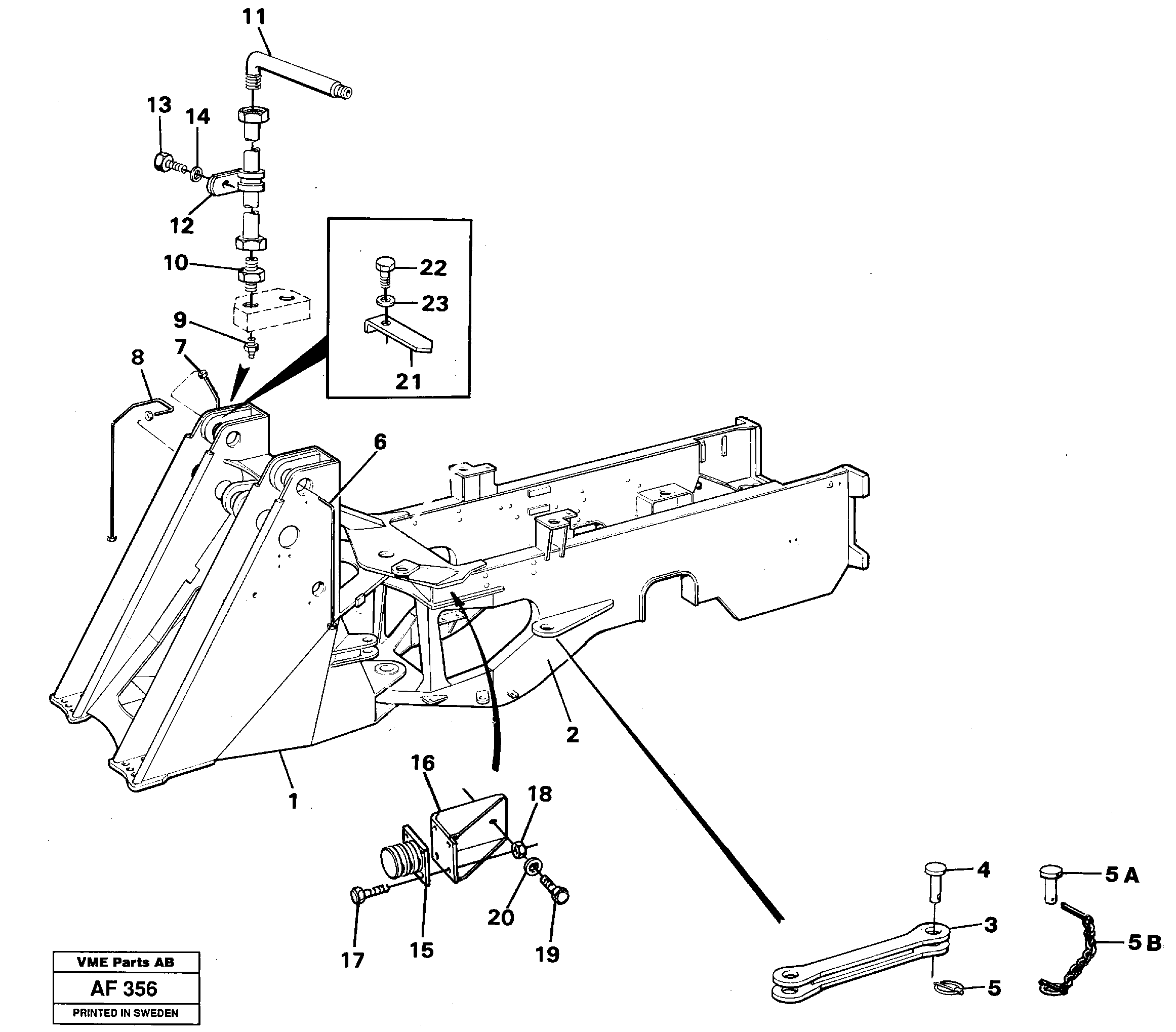 Frame — volvo parts diagram