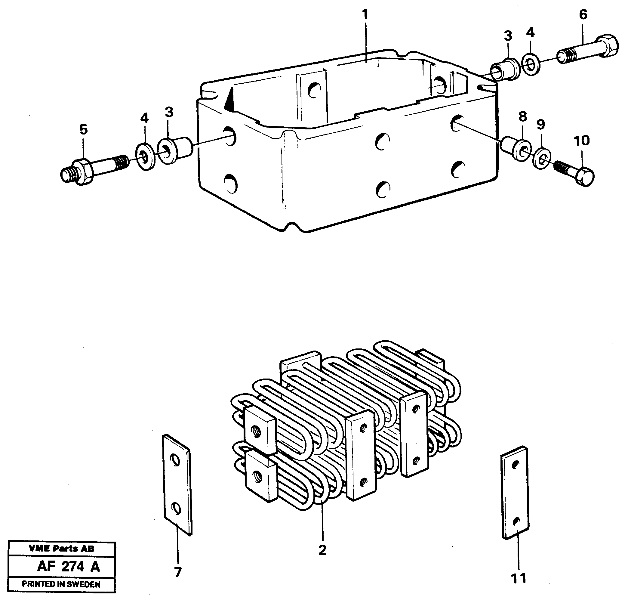 Starter element. TD 102 GC, 91422 — volvo parts diagram