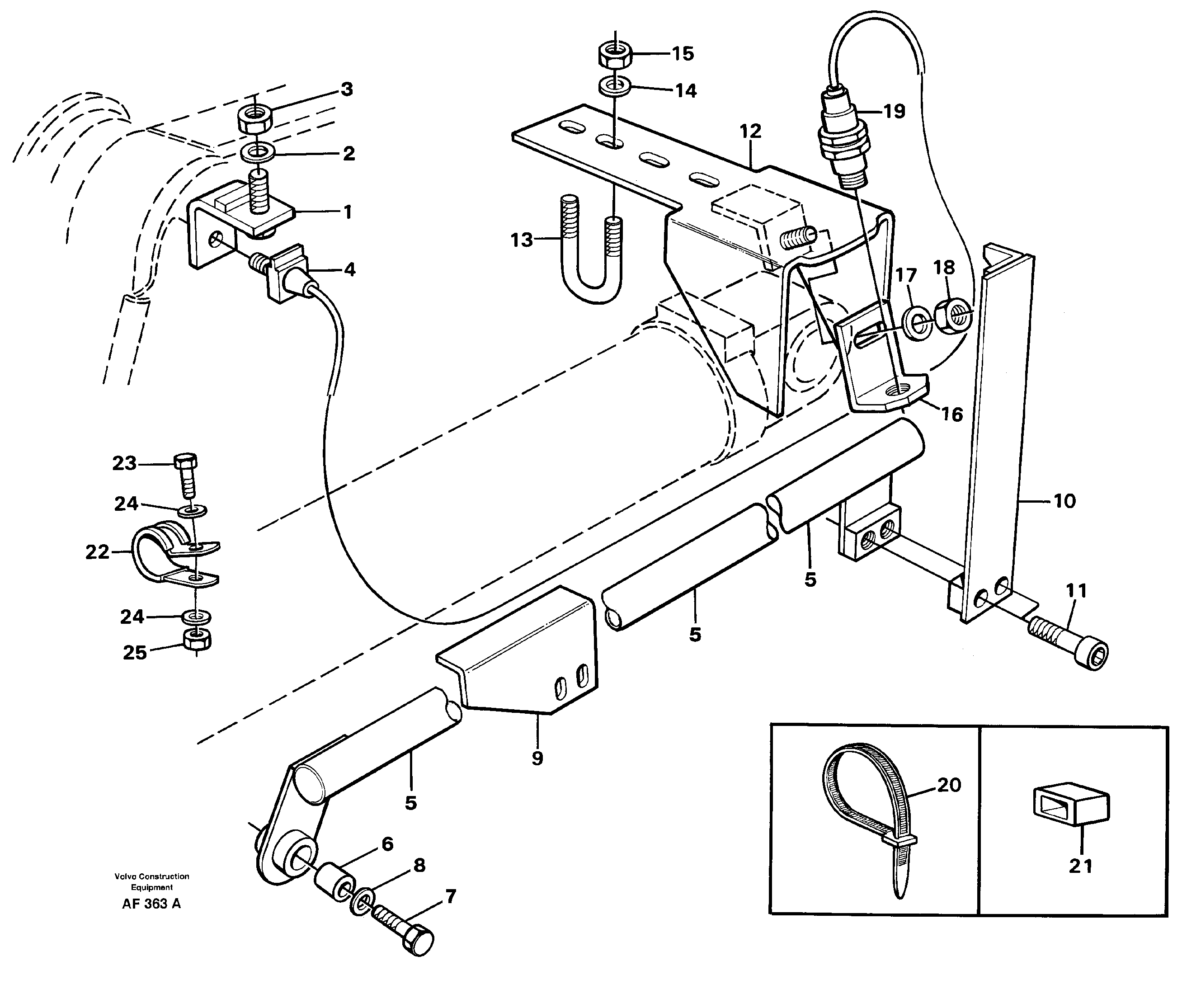 Boom kickout and bucket positioner.  SER NO 2081 - / SER NO 60501 - USA — volvo parts diagram
