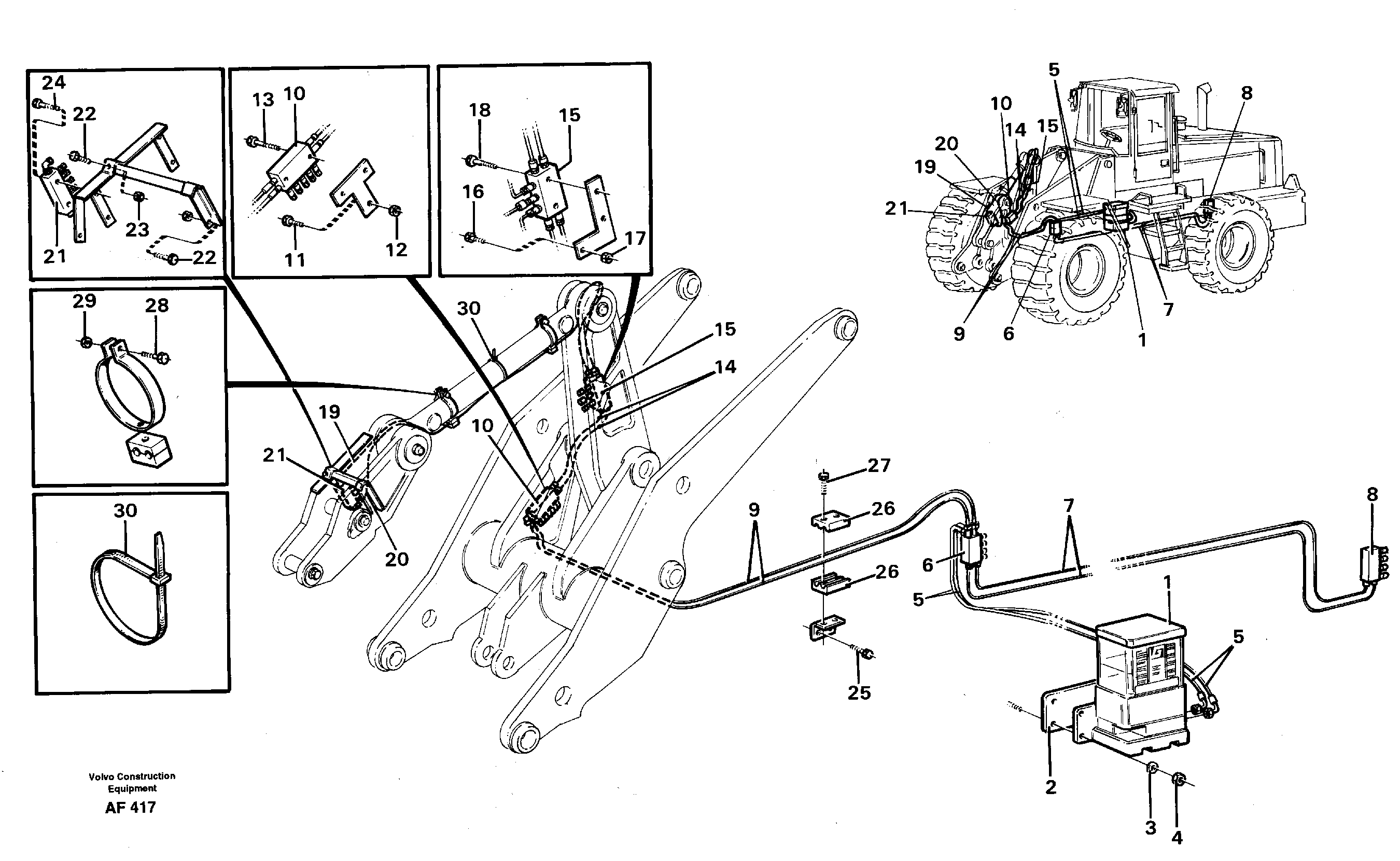 Central lubrication.  94803 — volvo parts diagram