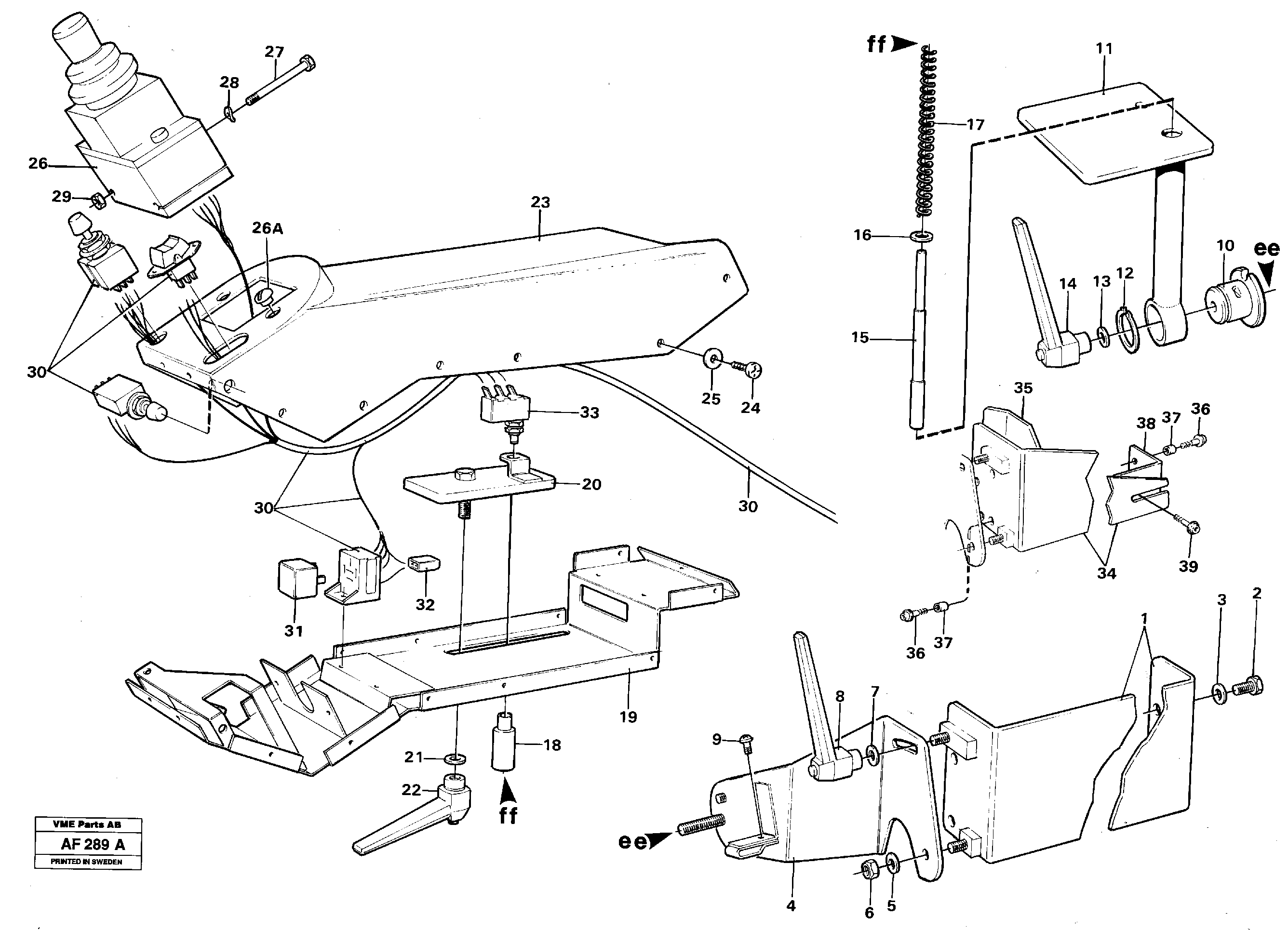 CDC - steering, plate details. 91839, 92646, 92819 — volvo parts diagram
