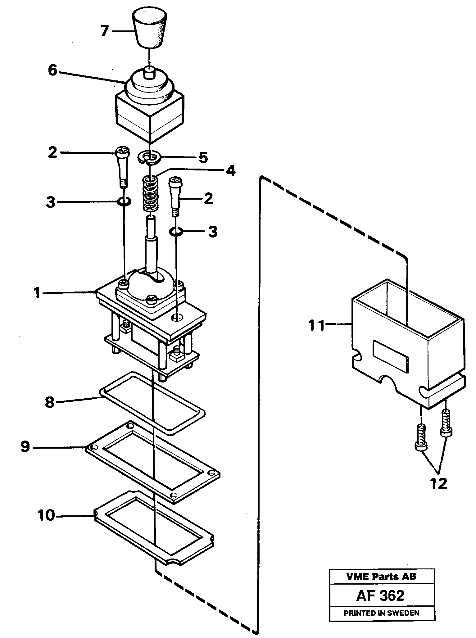 Control lever.  91839,   92646,   92819 — volvo parts diagram