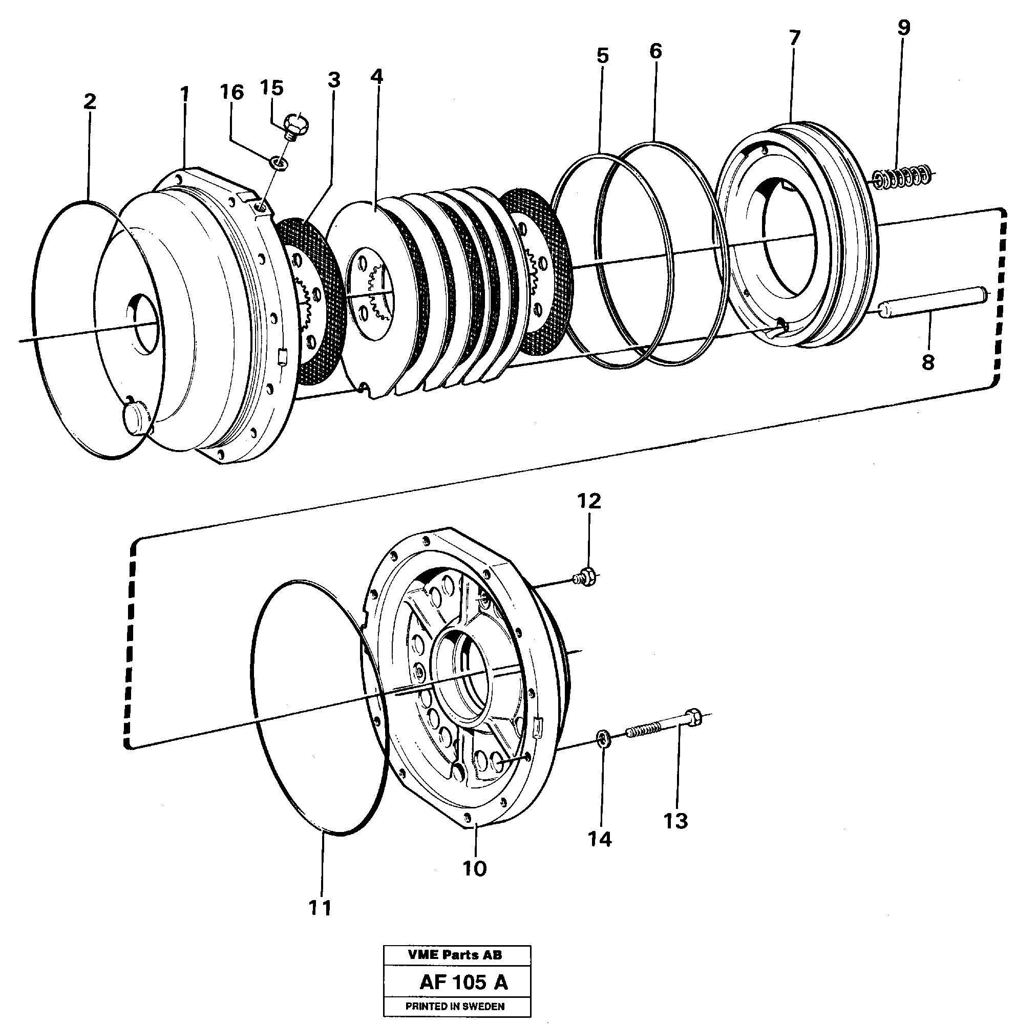 Parking brake — volvo parts diagram