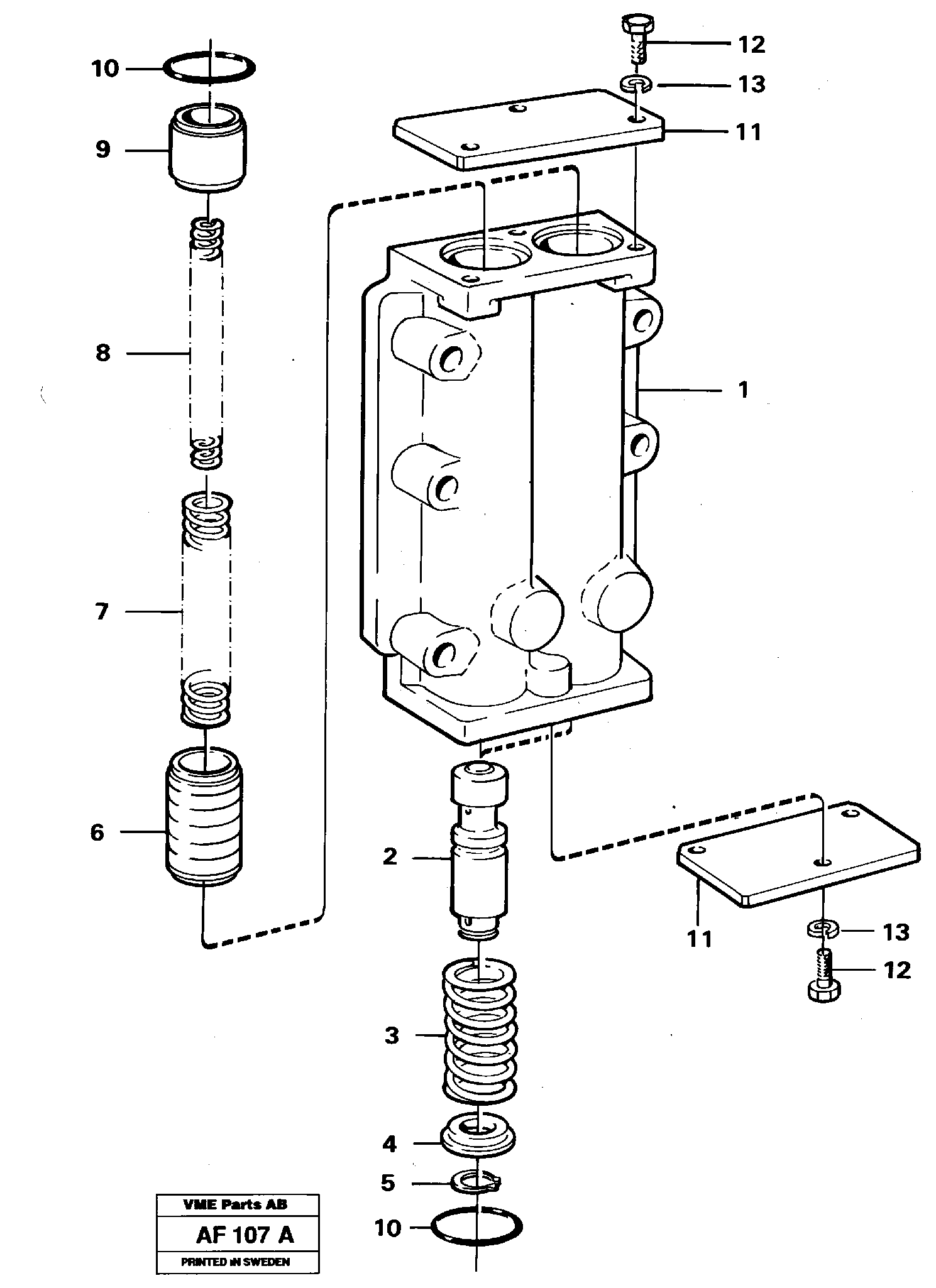 Pressure limiting valve — volvo parts diagram