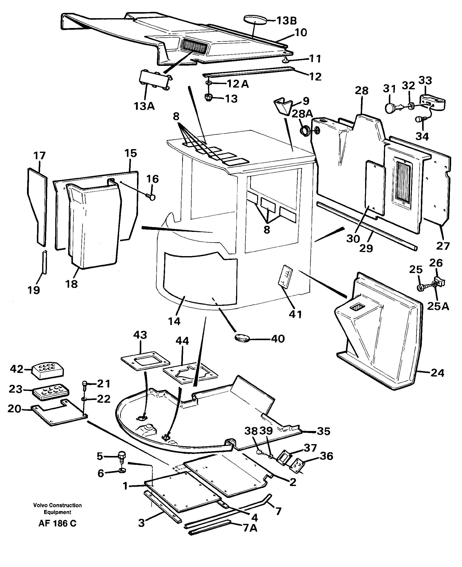 Insulating matting — volvo parts diagram