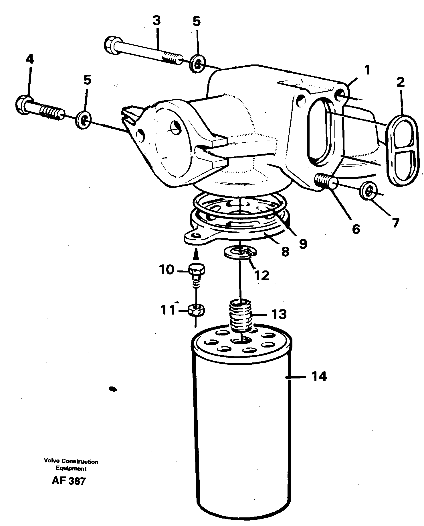 Oil filter — volvo parts diagram