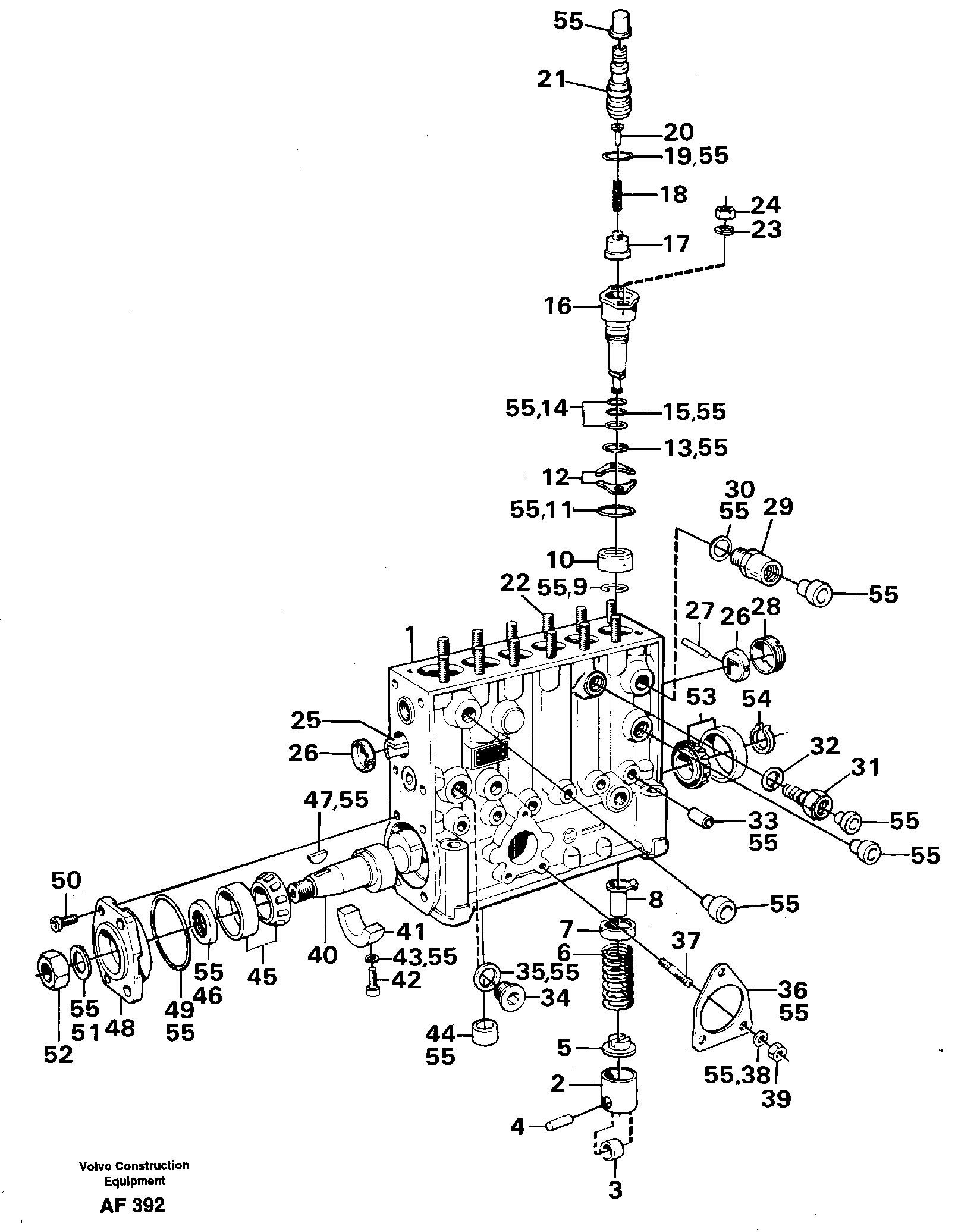 Injection pump.  TD 103 KCE ENG - 290222 — volvo parts diagram
