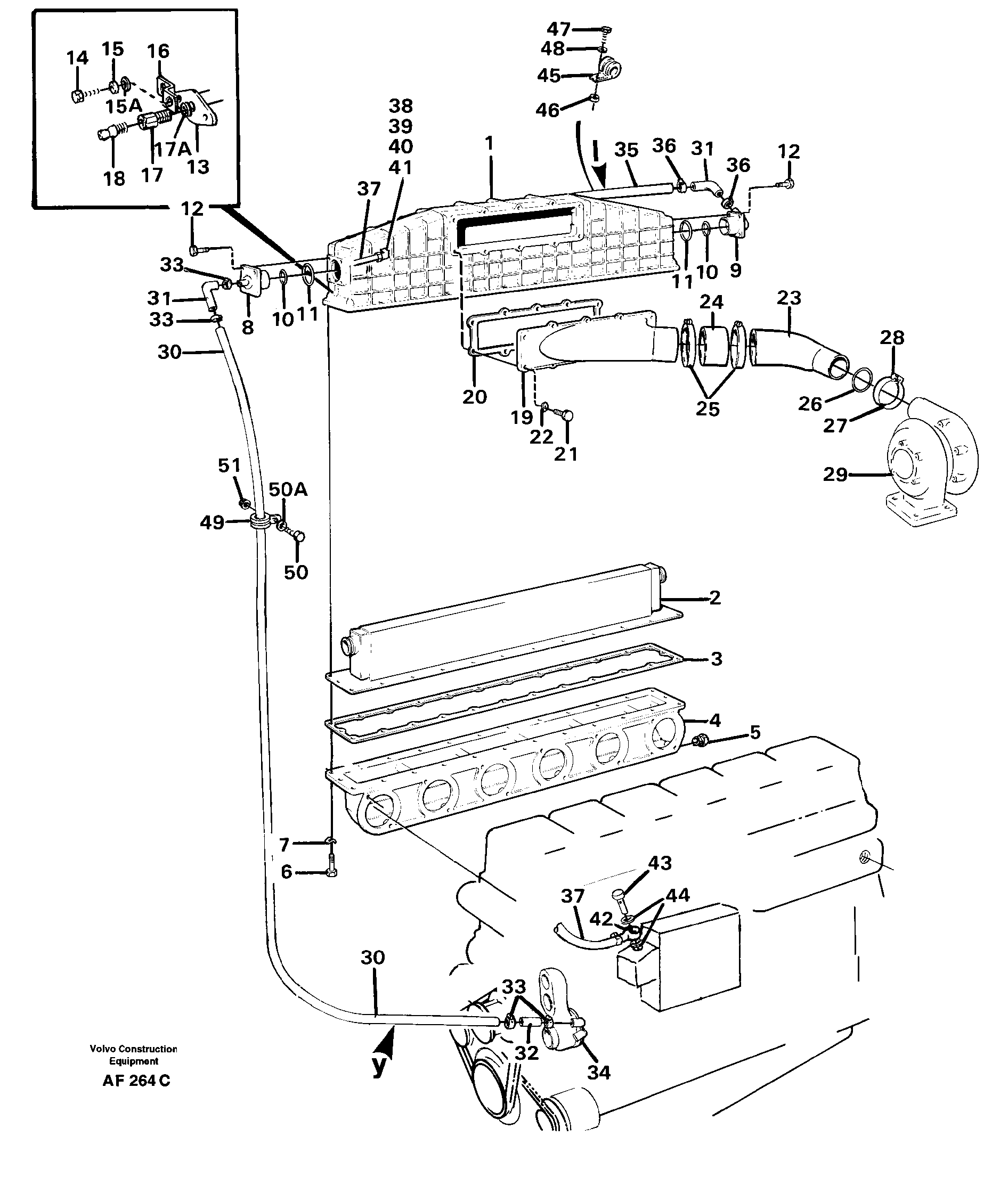 Intercooler.  TD 102 / 103 KCE — volvo parts diagram