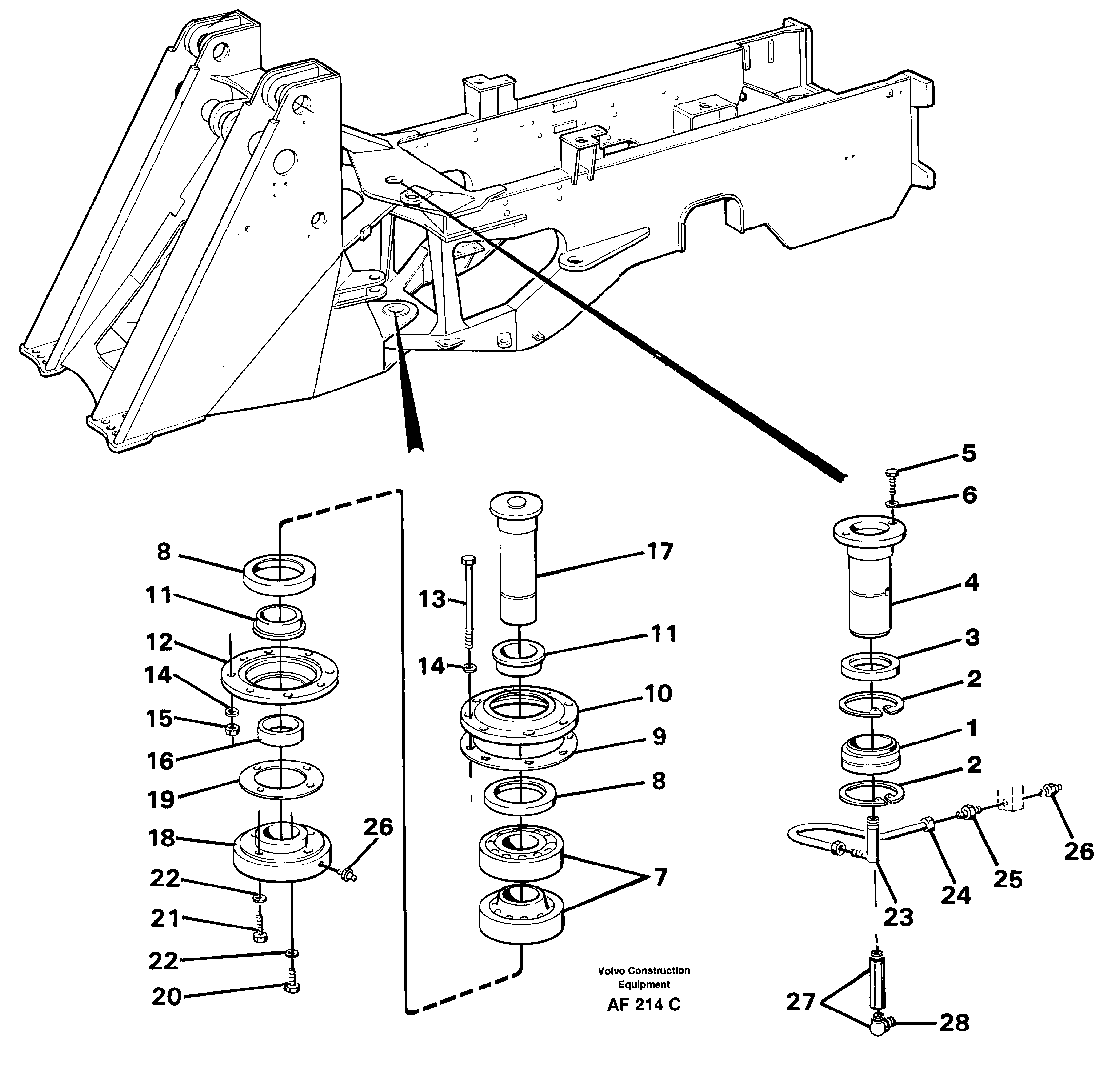 Frame link — volvo parts diagram