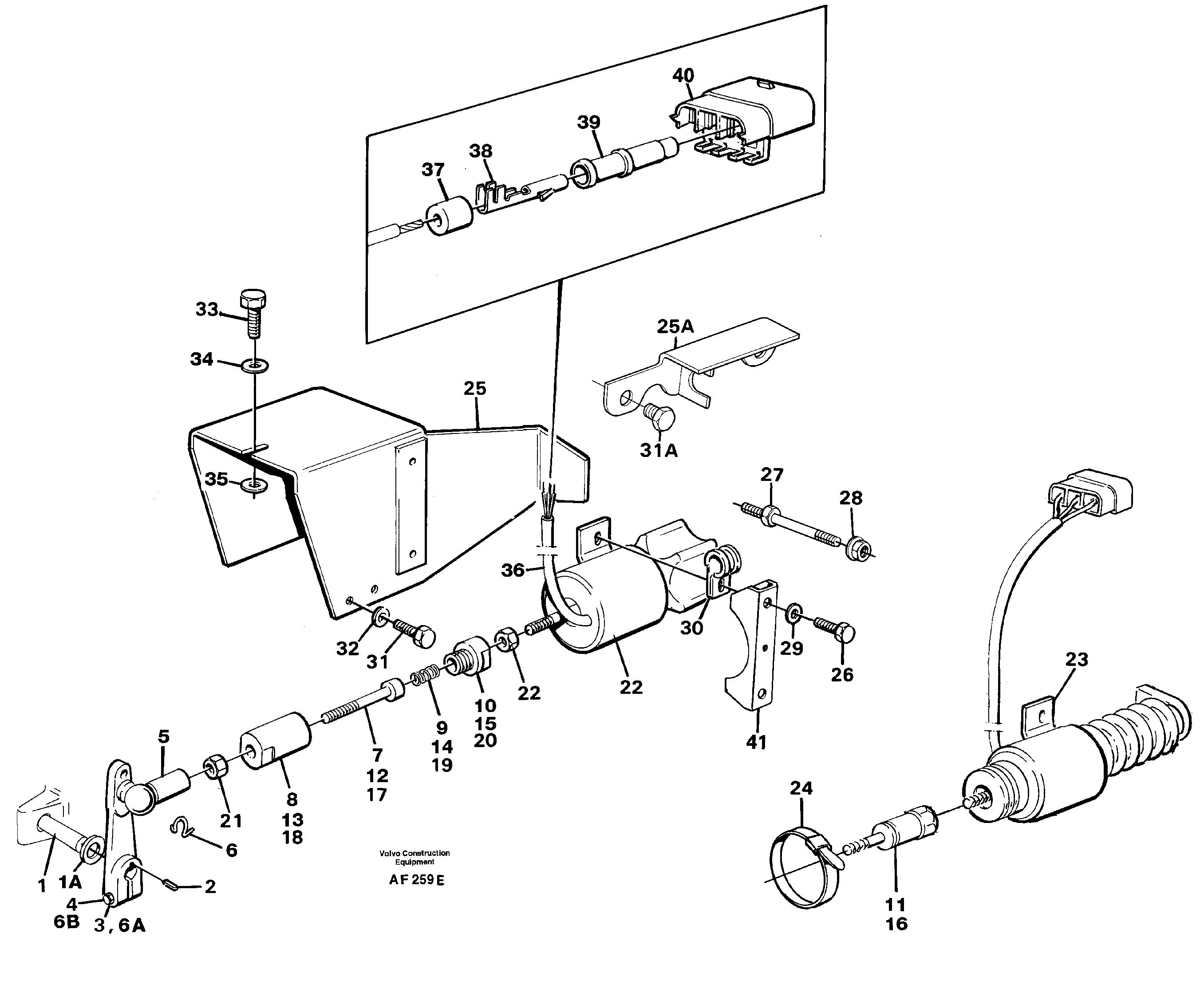 Key turn engine stop — volvo parts diagram