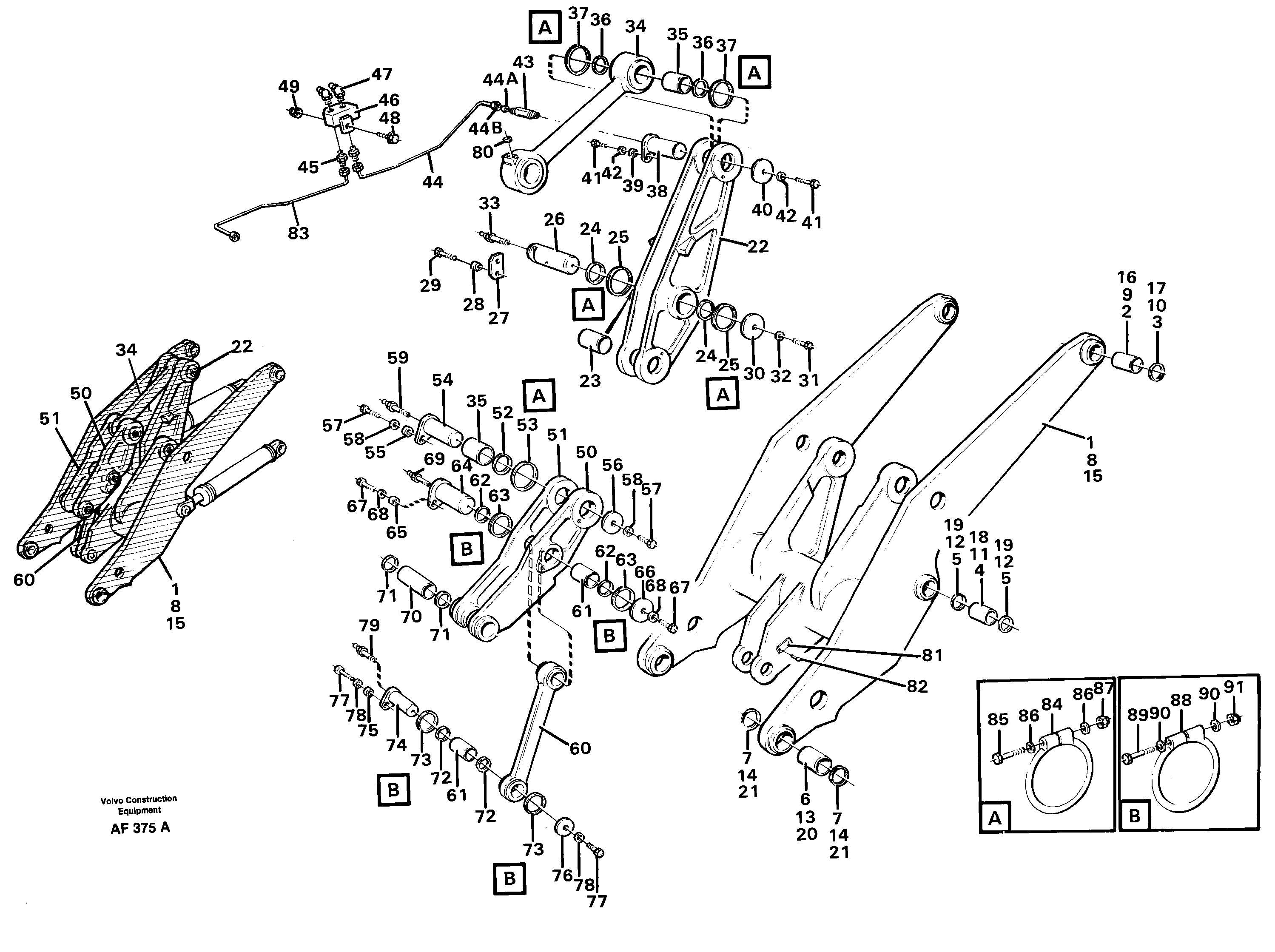 Loading unit.  33511,   94575  33513,   94610,   94803 — volvo parts diagram