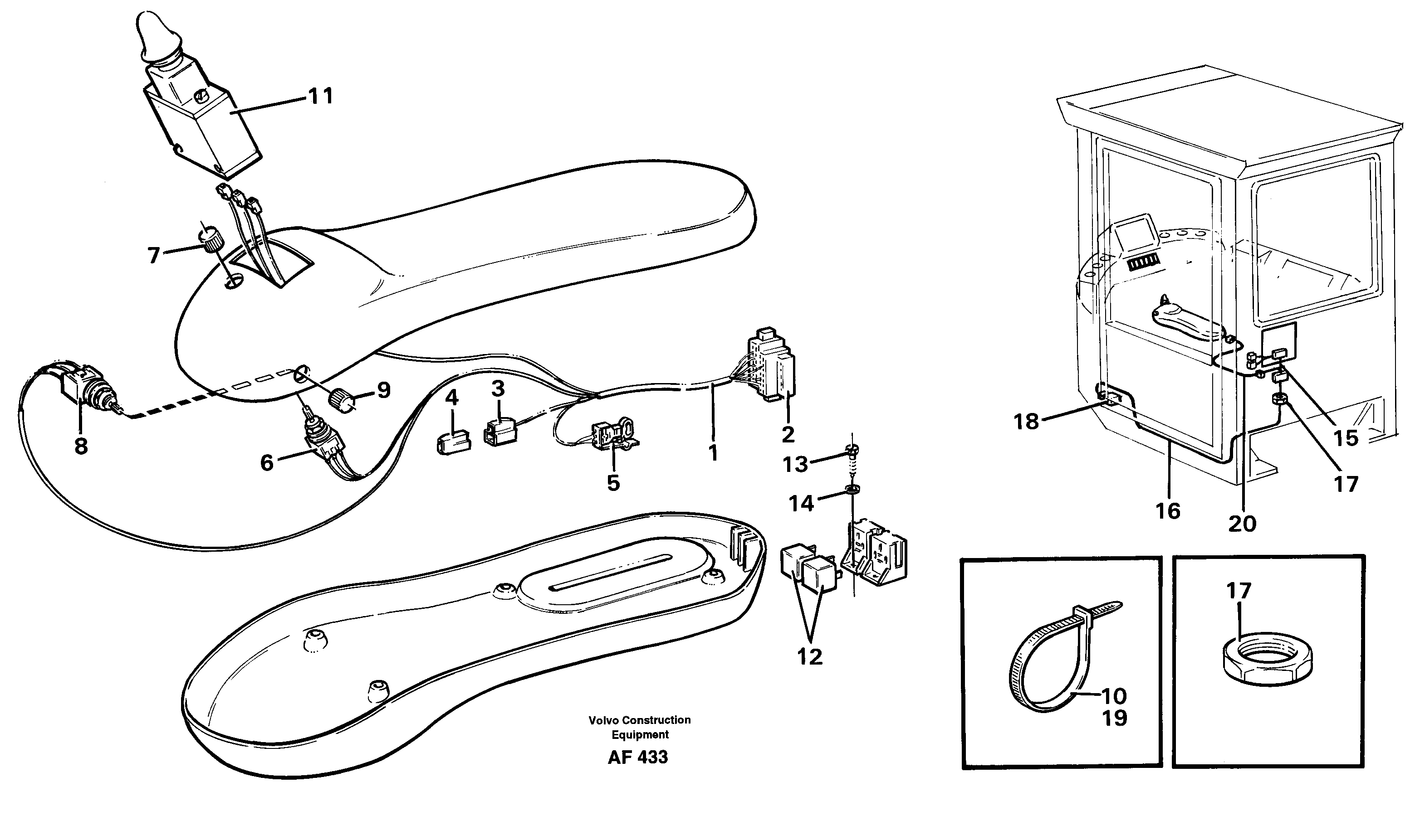 Cable harness for Cdc-steering.  94602 SER NO 2511 - — volvo parts diagram