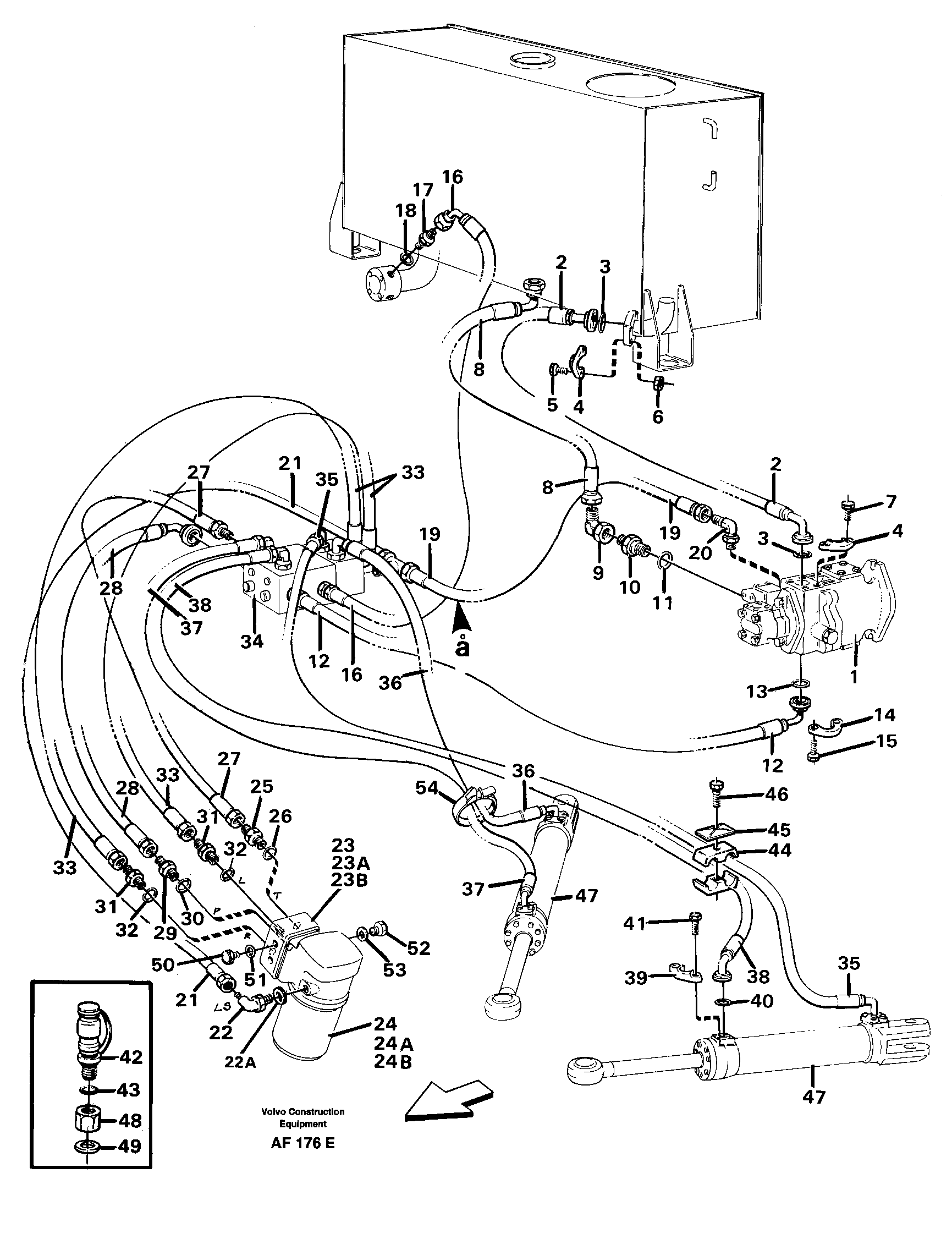 Steering system — volvo parts diagram