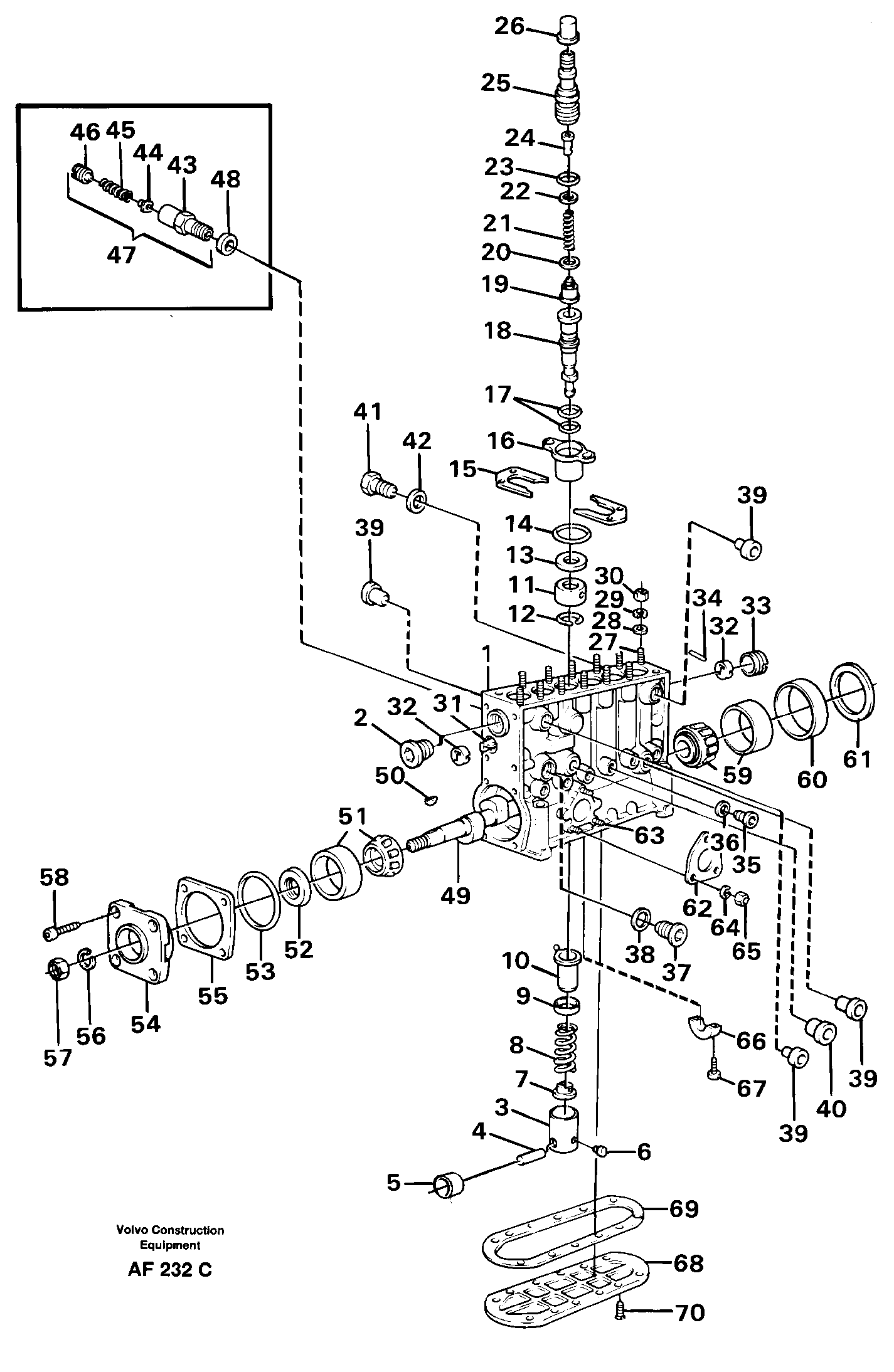 Injection pump.  TD 102 GC / KCE — volvo parts diagram
