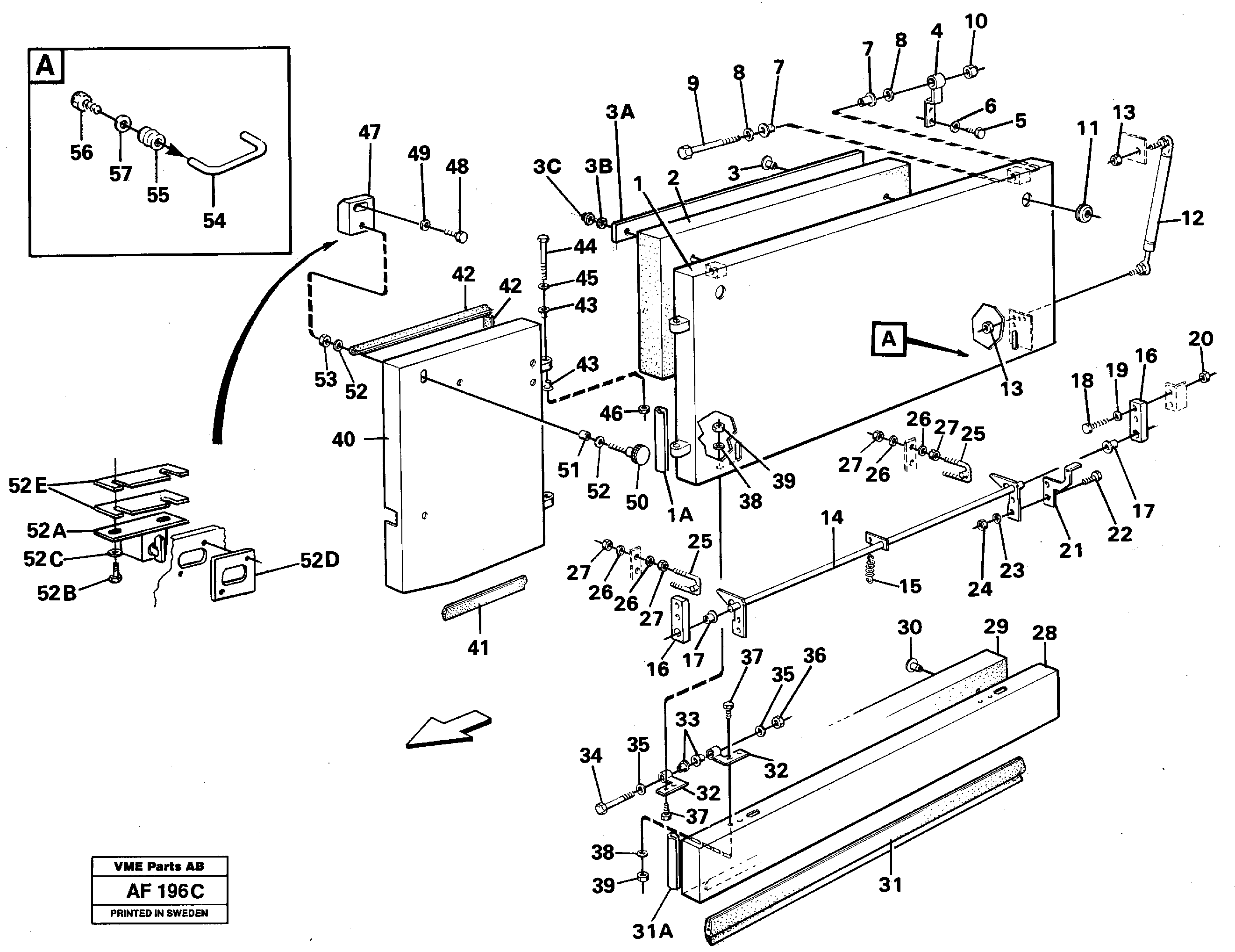 Side hatches — volvo parts diagram