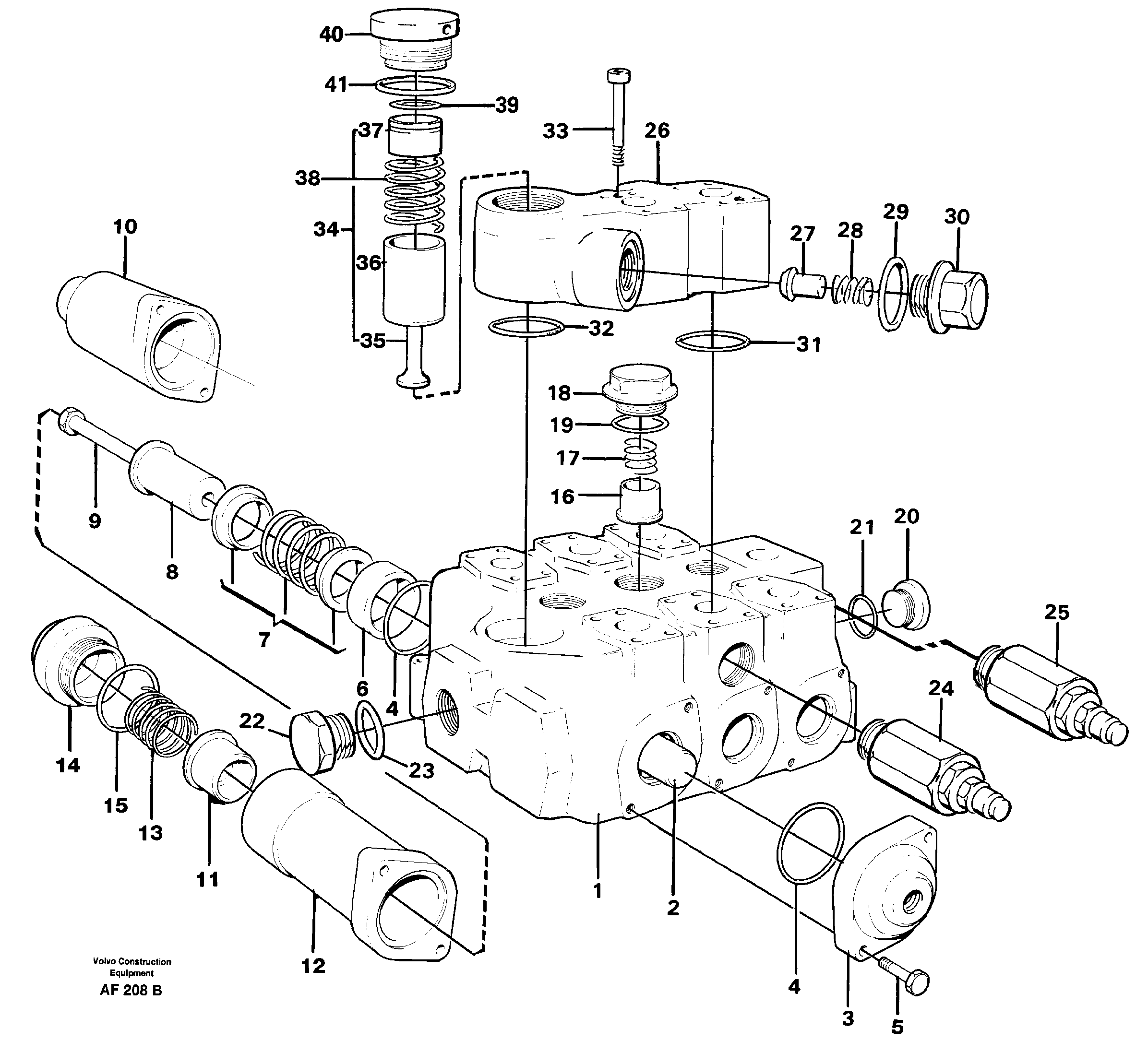 Control valve — volvo parts diagram