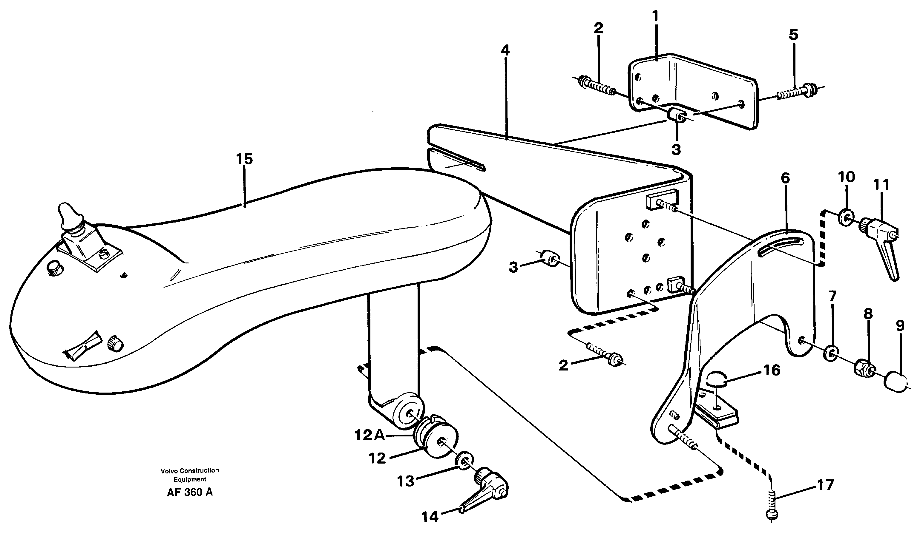 CDC - steering, plate details. 94602 — volvo parts diagram