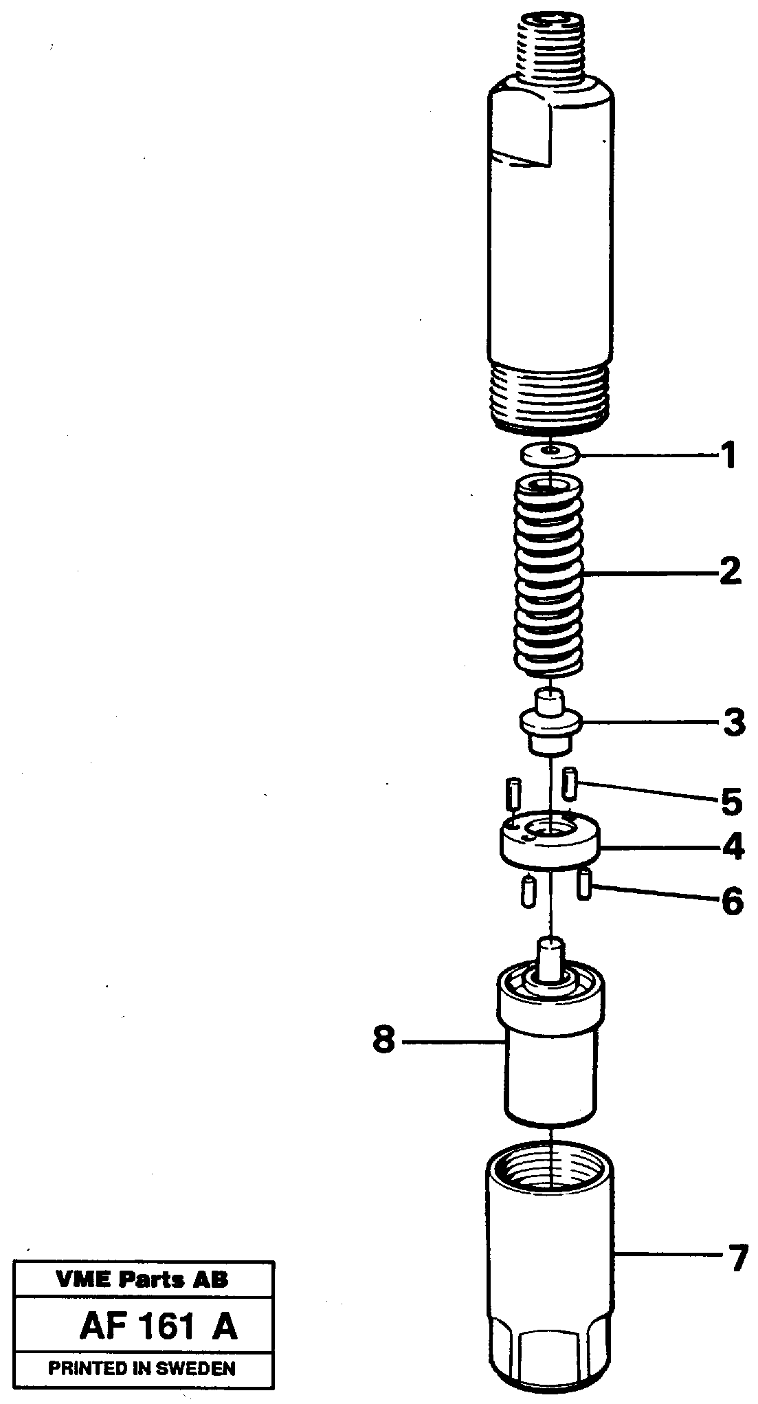 Injector — volvo parts diagram