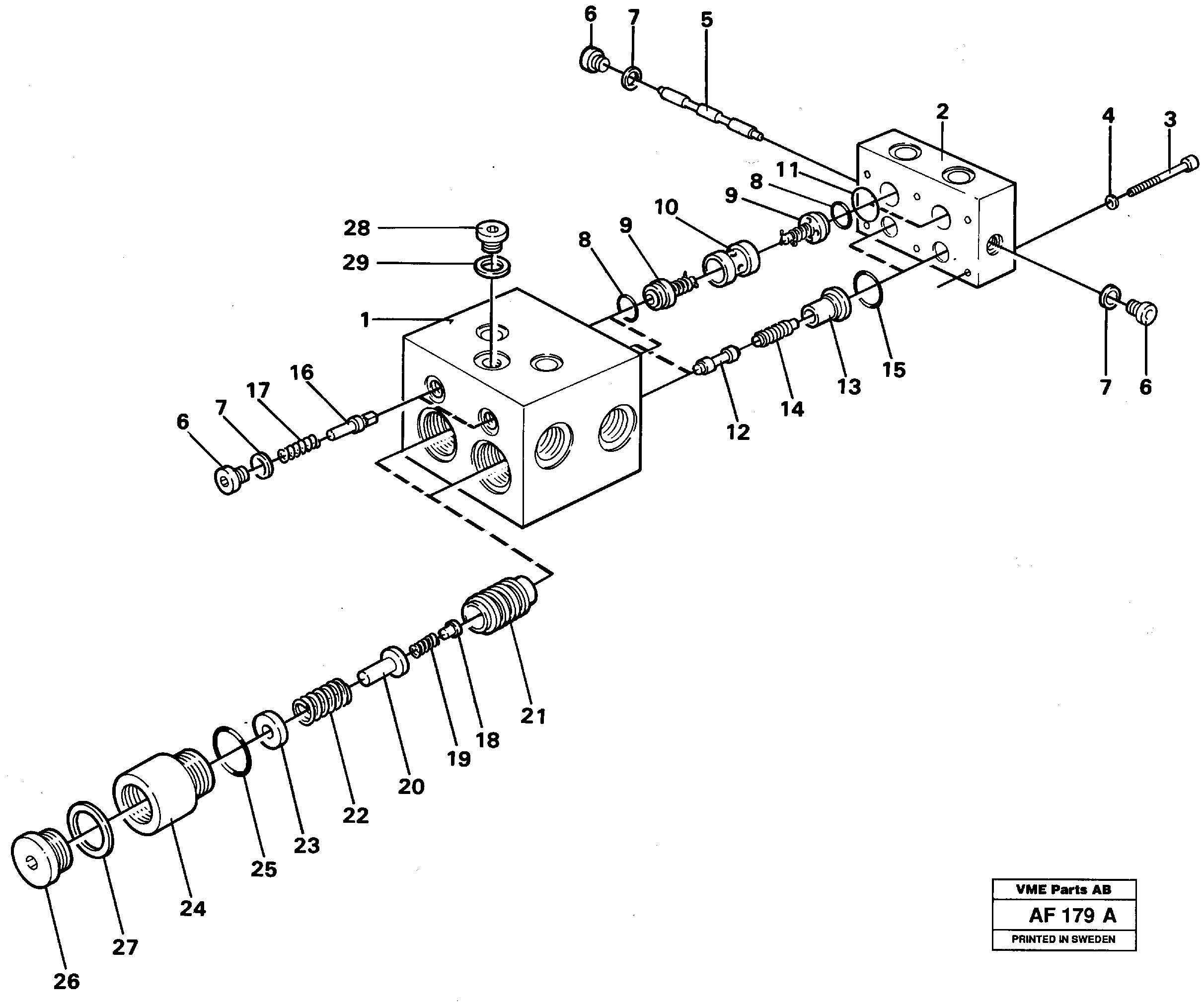 Shift valve — volvo parts diagram