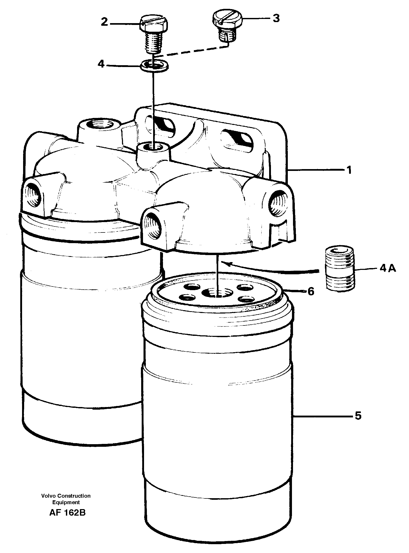 Fuel filter — volvo parts diagram