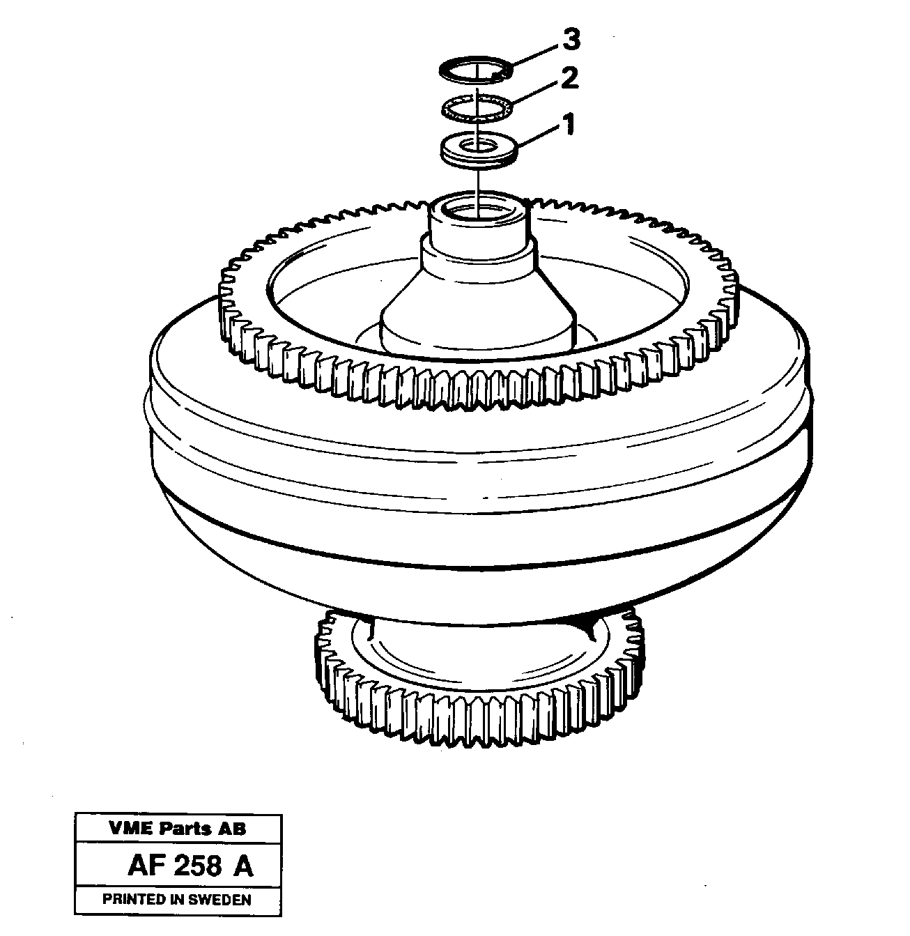 Torque converter — volvo parts diagram