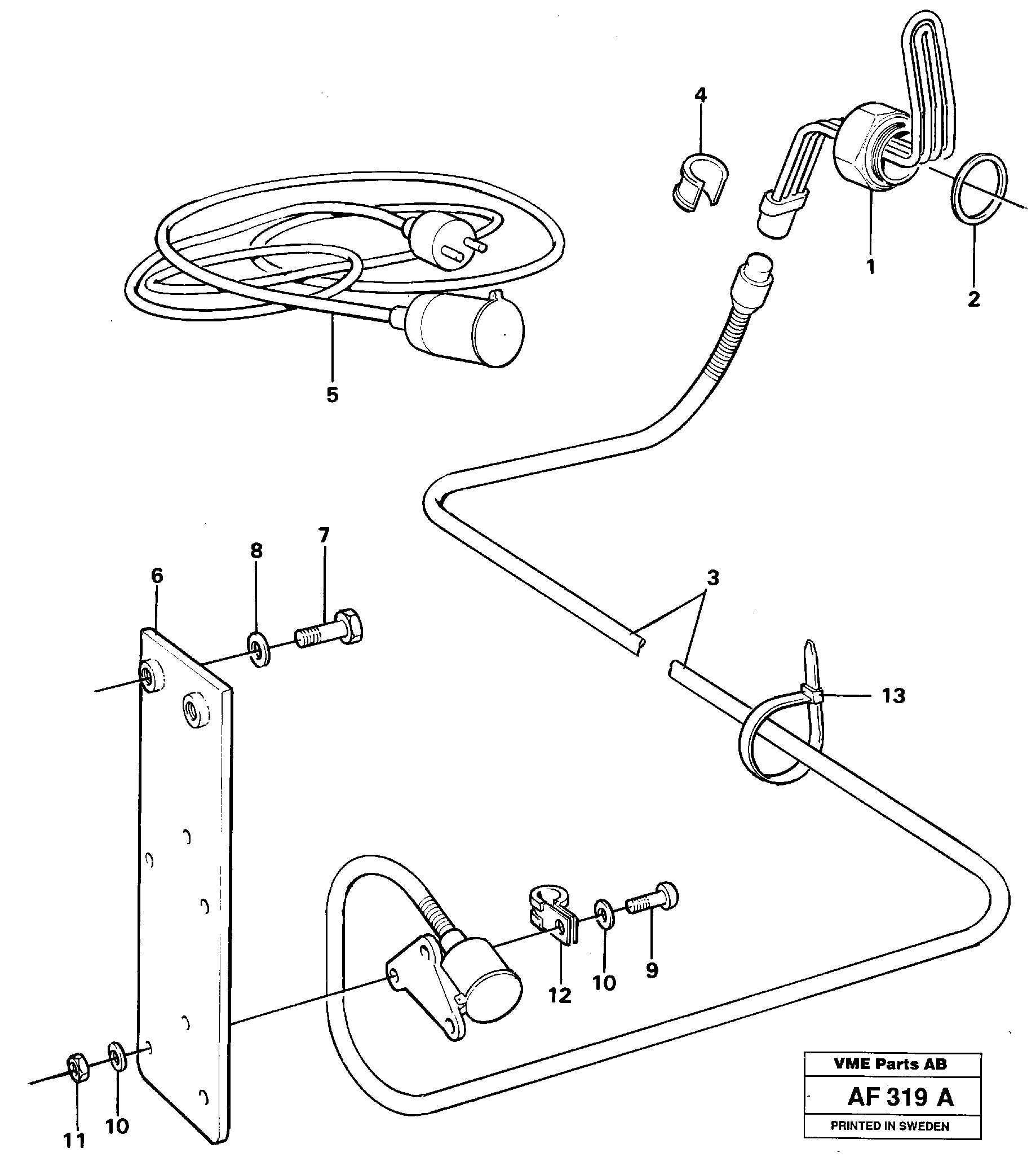 Engine heater.  91856 — volvo parts diagram