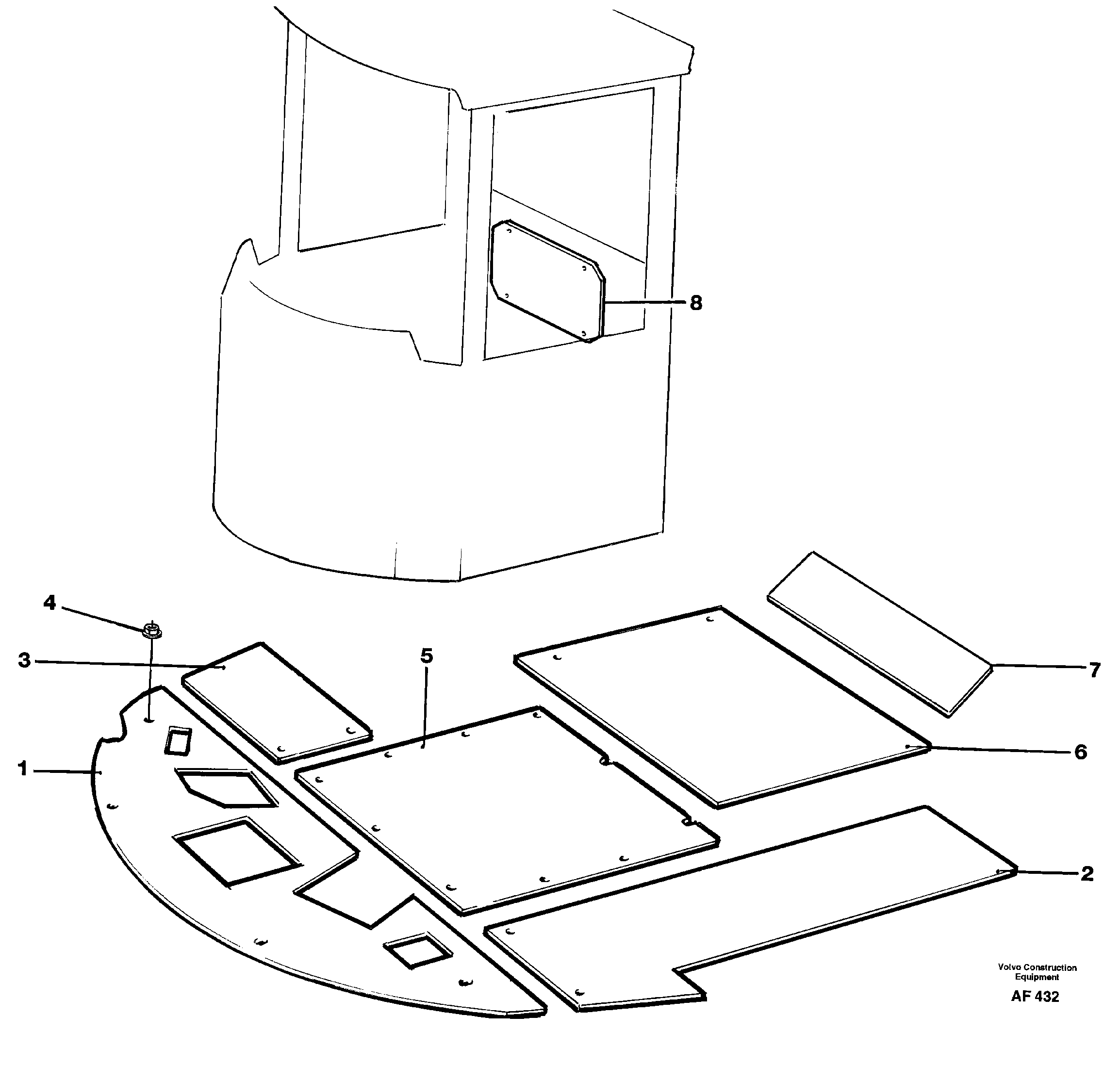 Insulating plates.  94730 — volvo parts diagram