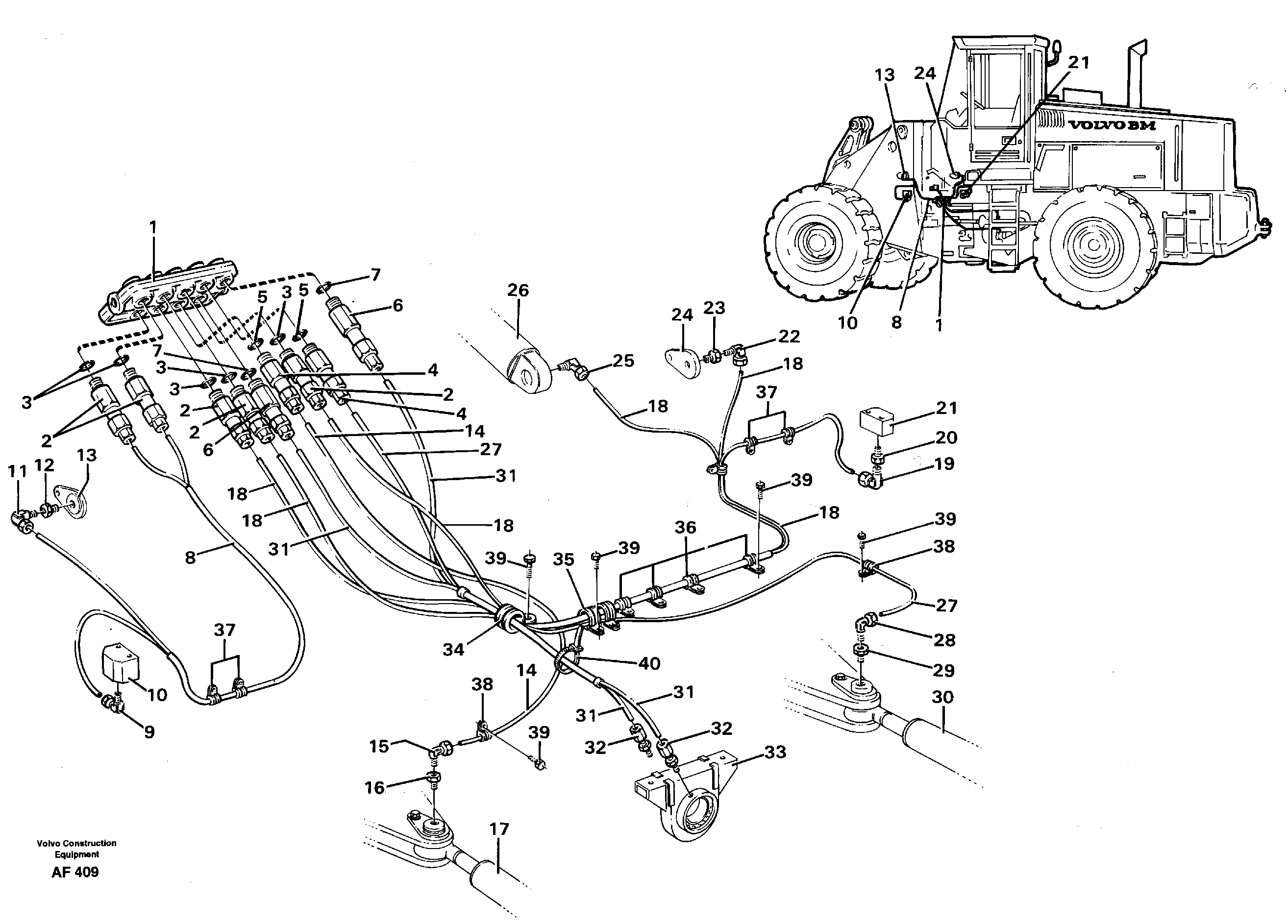 Distribution block, A.  92737 — volvo parts diagram